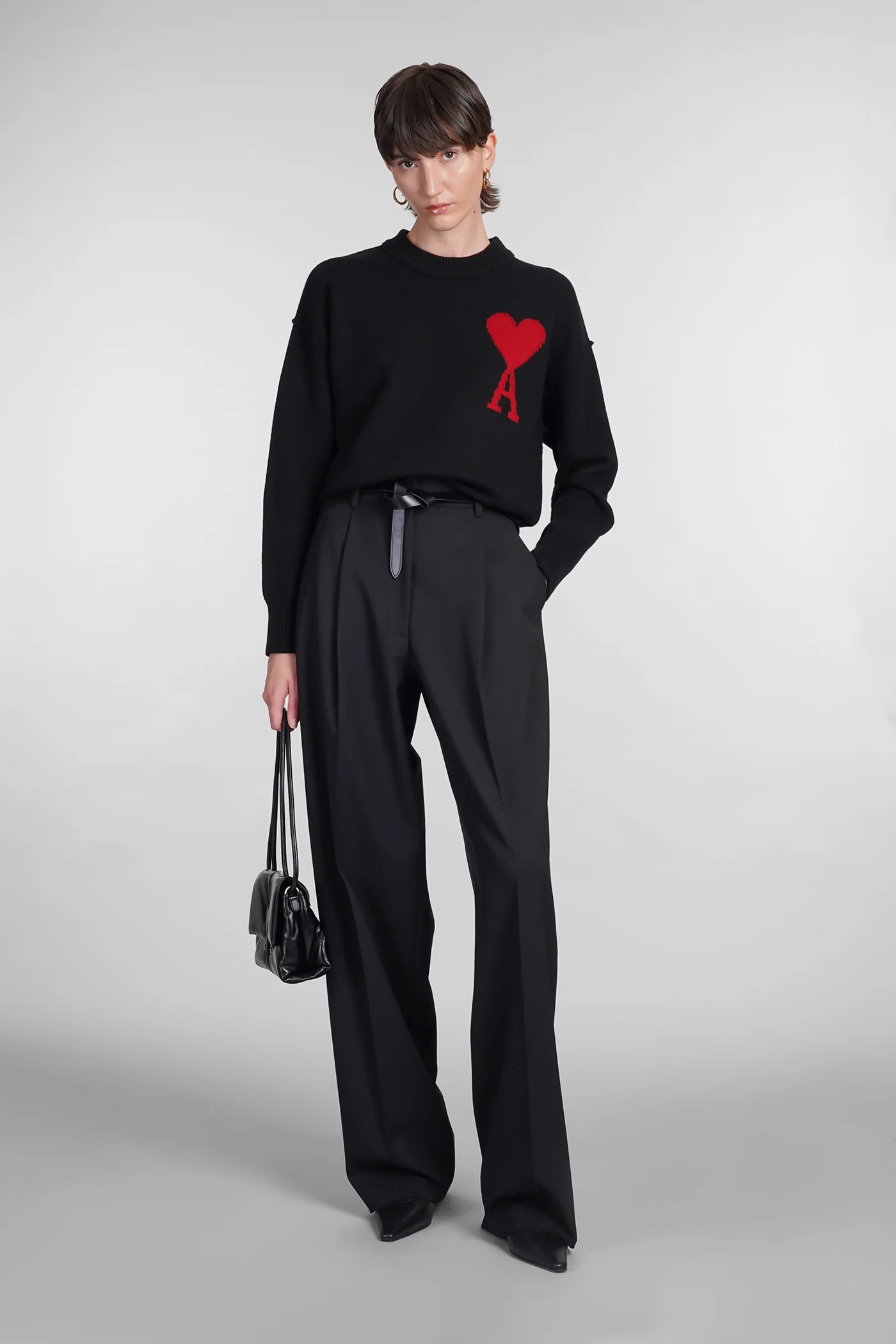 Knitwear in black wool - Image 2