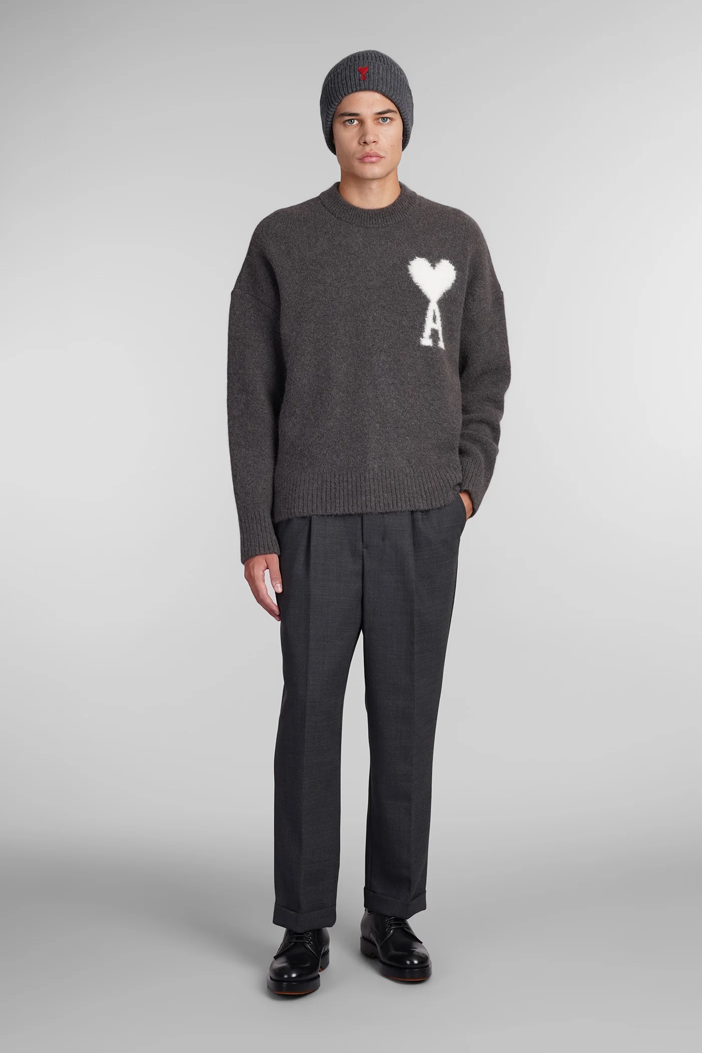 Knitwear in grey wool - Image 2