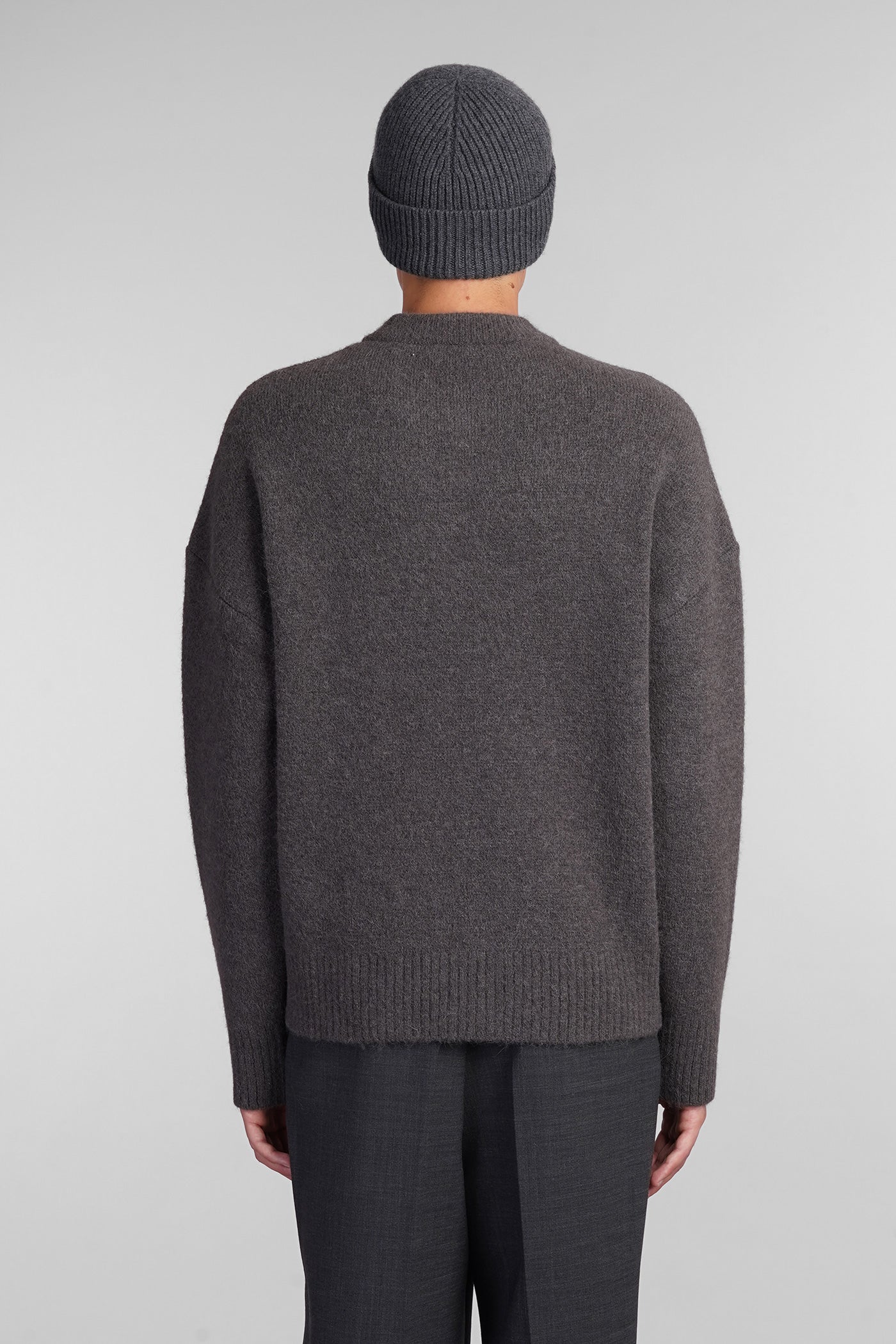 Knitwear in grey wool - Image 3