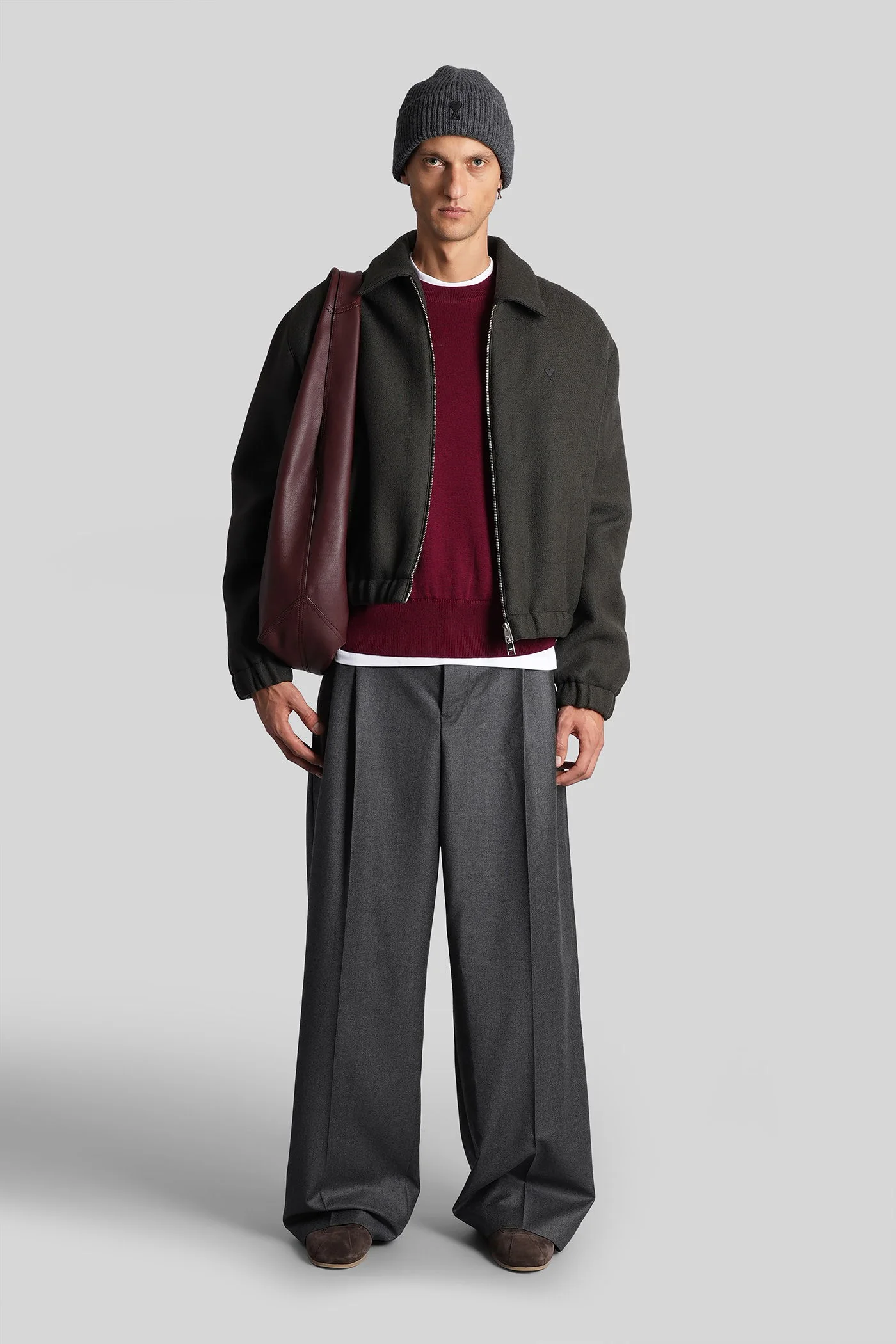 Knitwear in Viola wool - Image 2