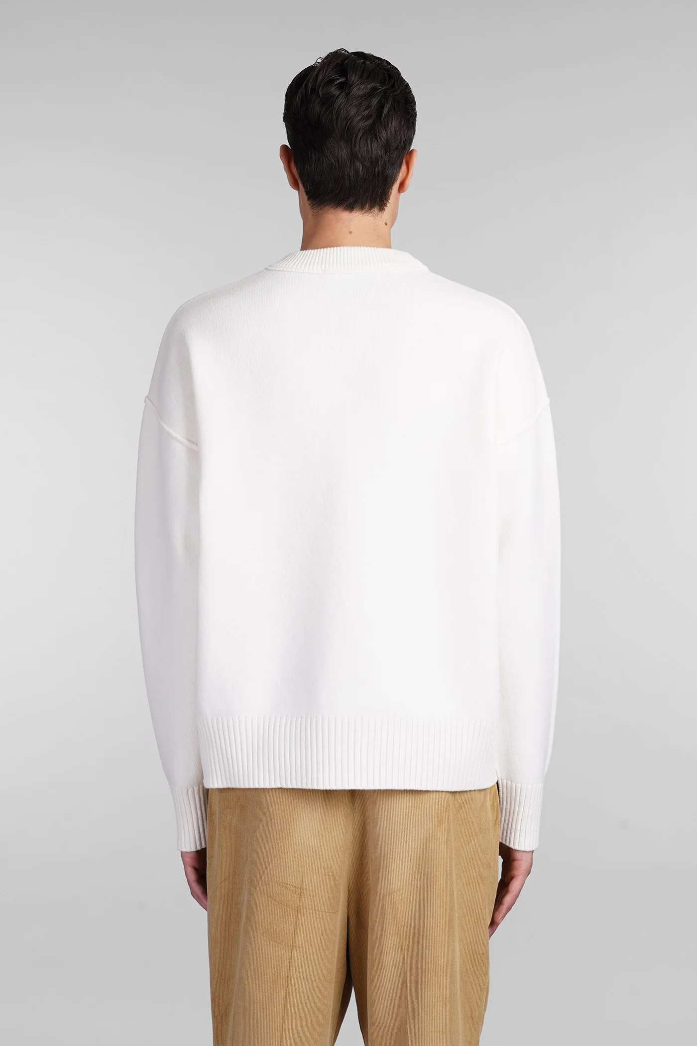 Knitwear in white wool - Image 3