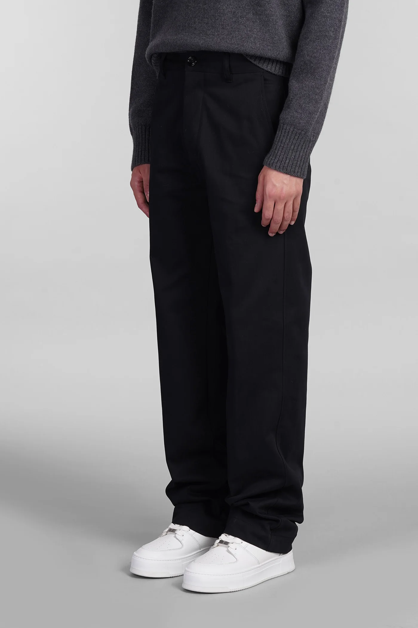 Pants in black cotton - Image 4