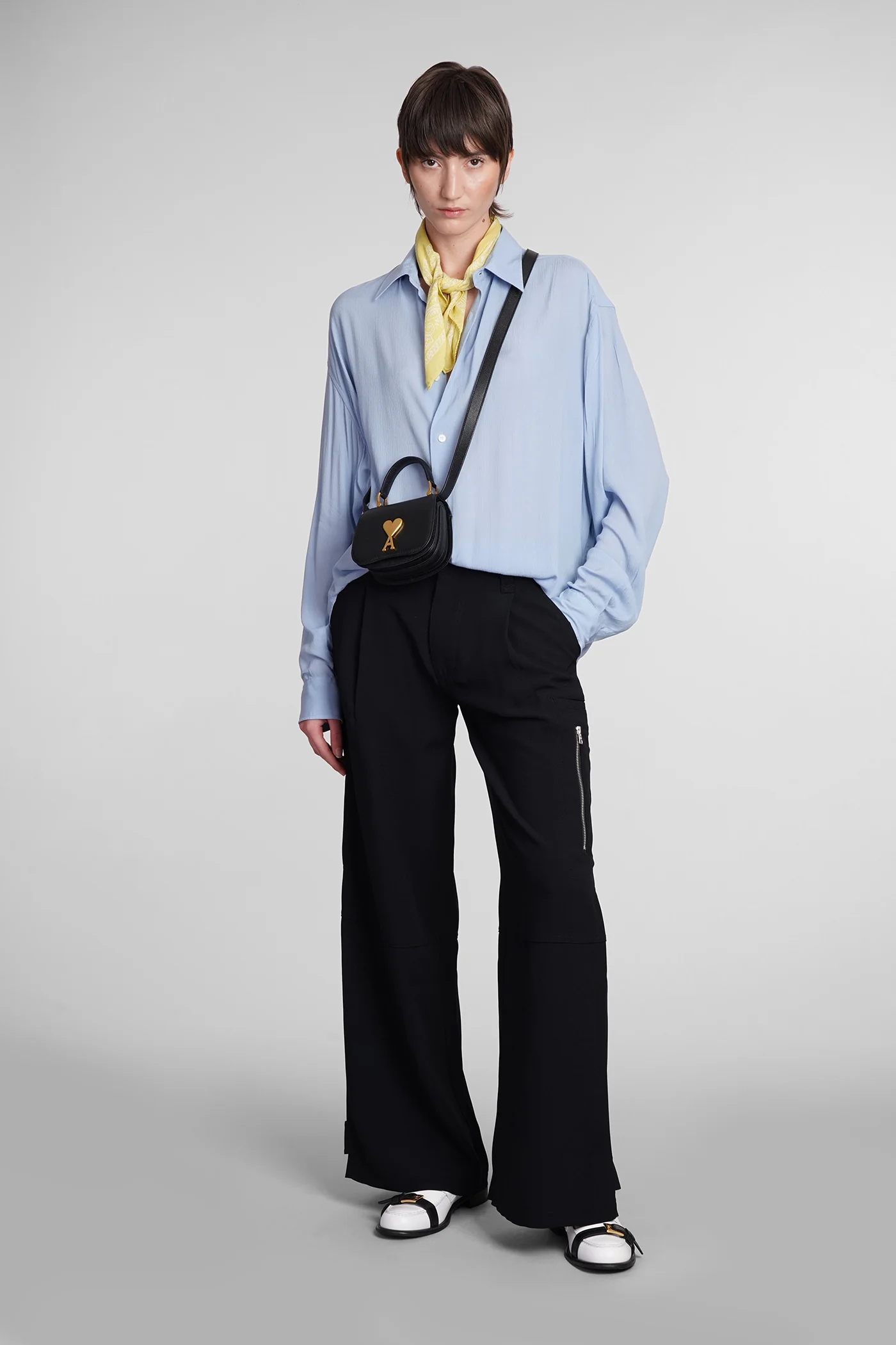 Pants in black viscose - Image 2