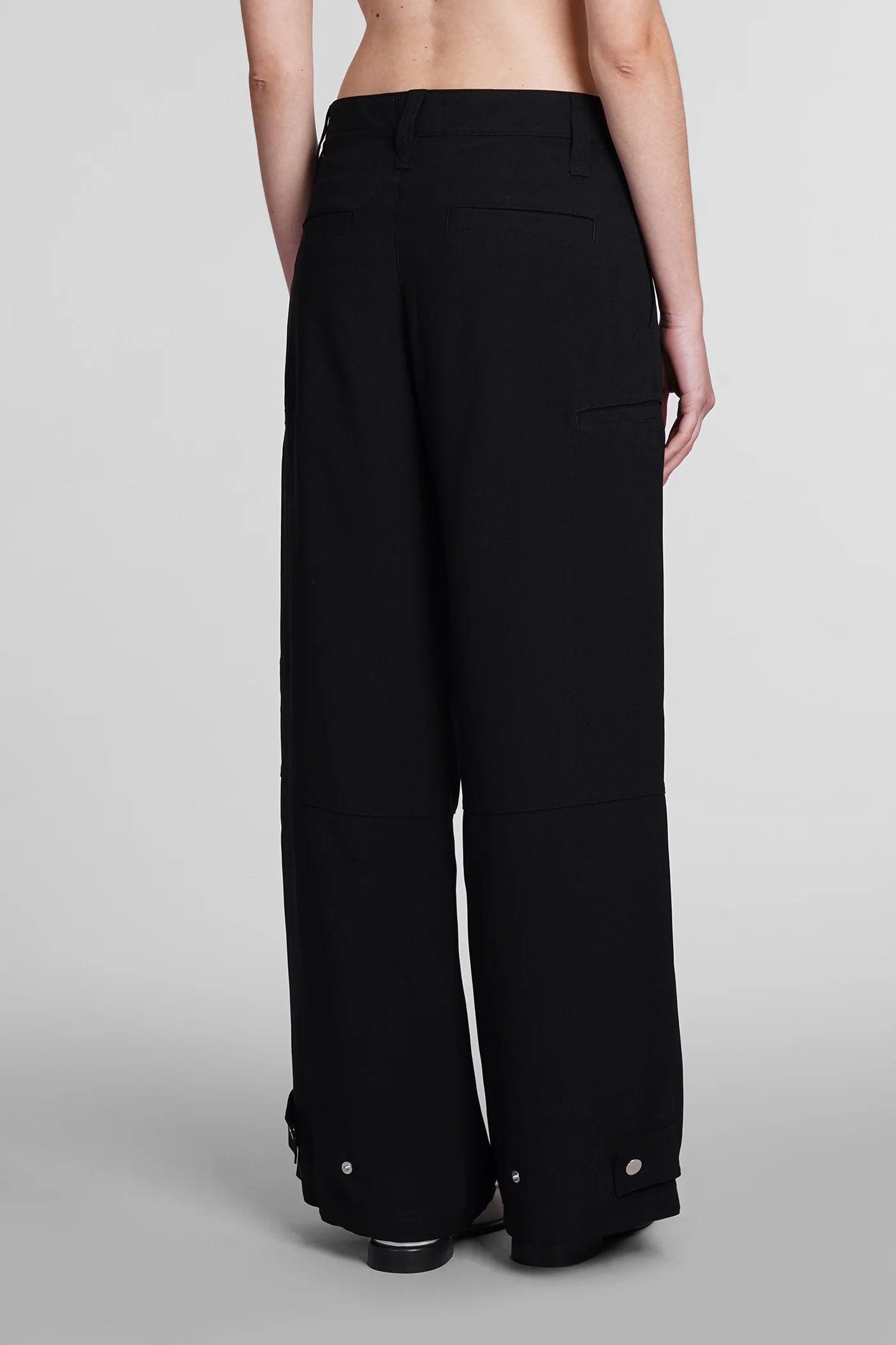 Pants in black viscose - Image 3
