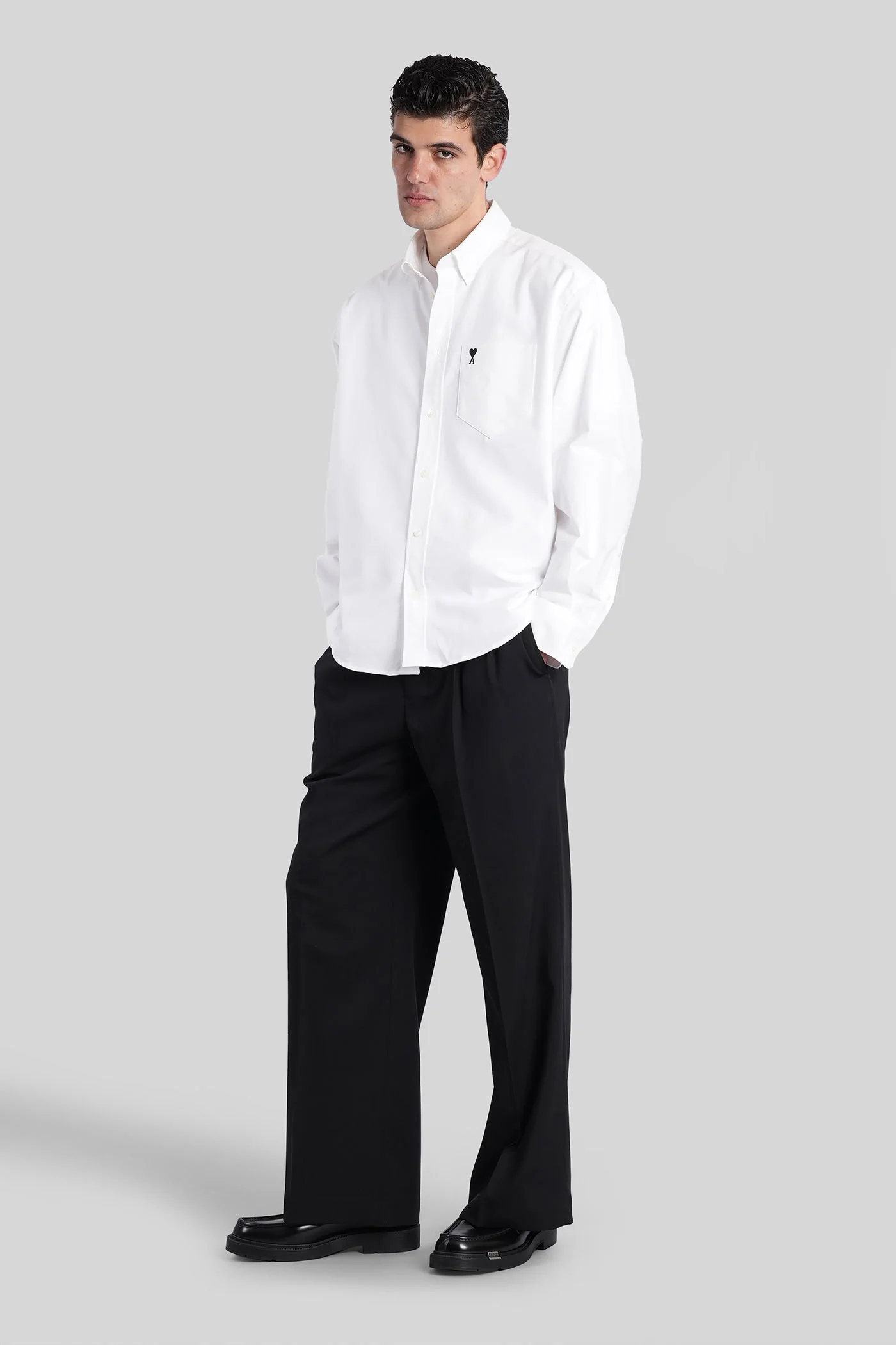 Pants in black wool - Image 2