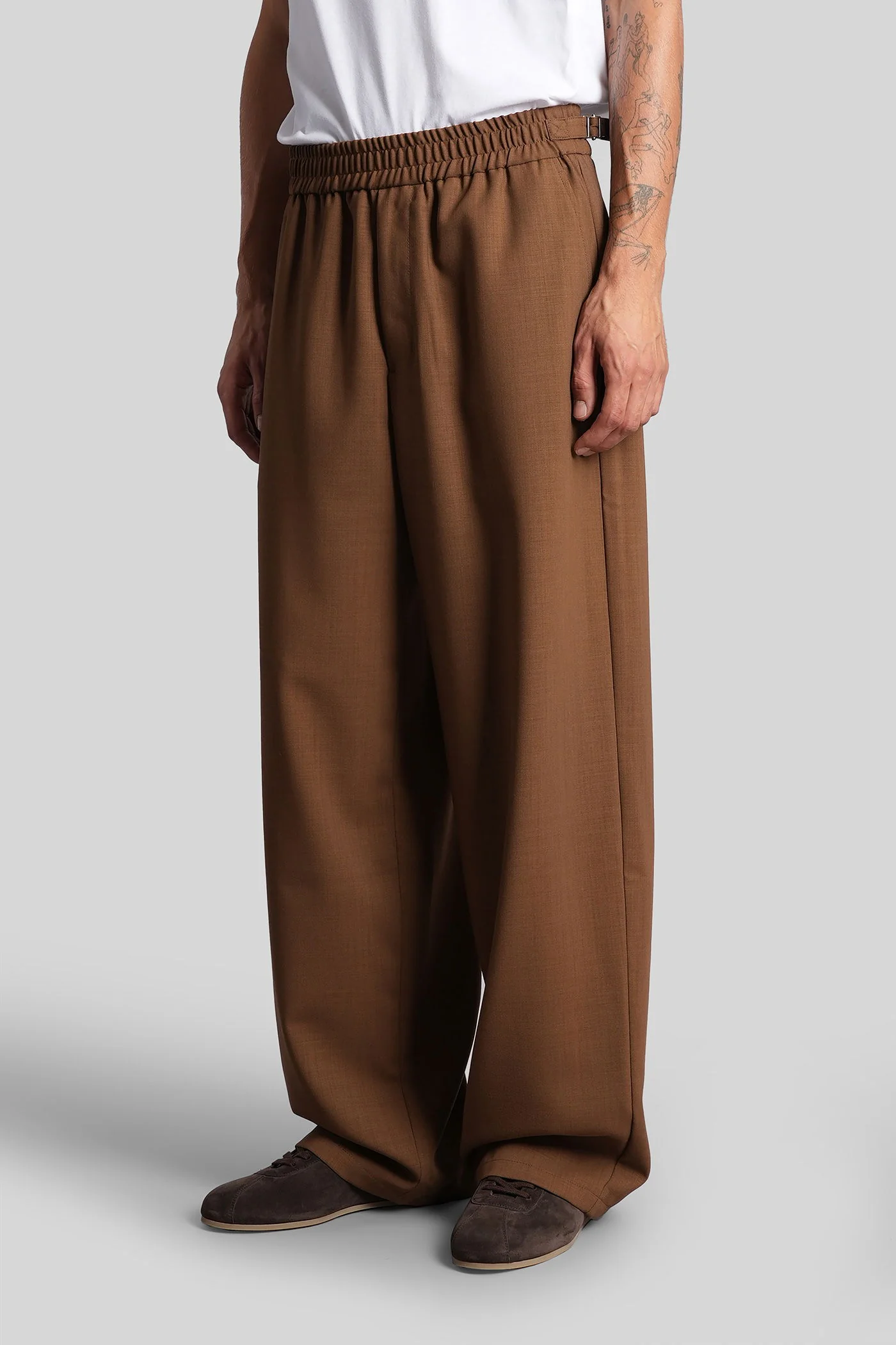 Pants in brown wool - Image 4