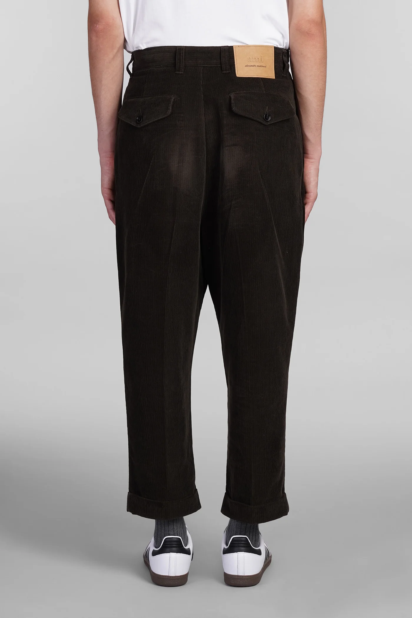 Pants in green cotton - Image 3