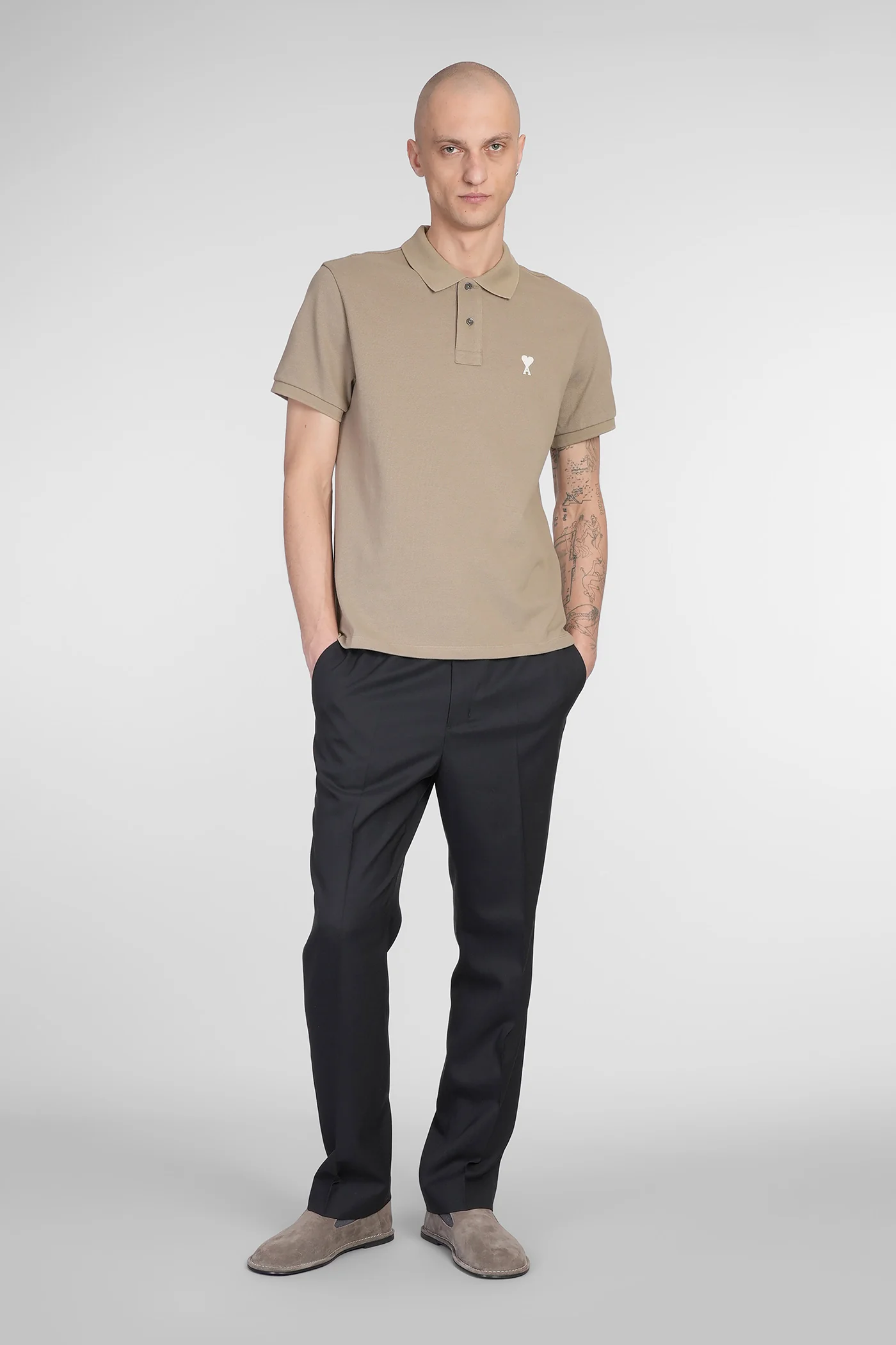 Polo in green cotton - Image 62