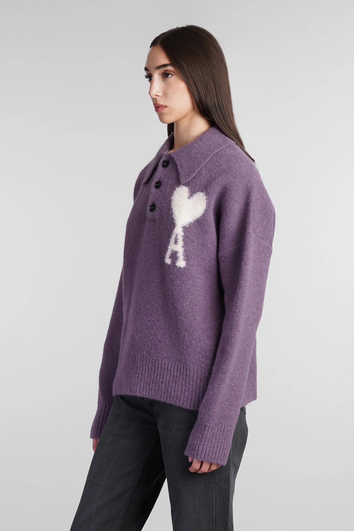 Polo in Viola wool - Image 4