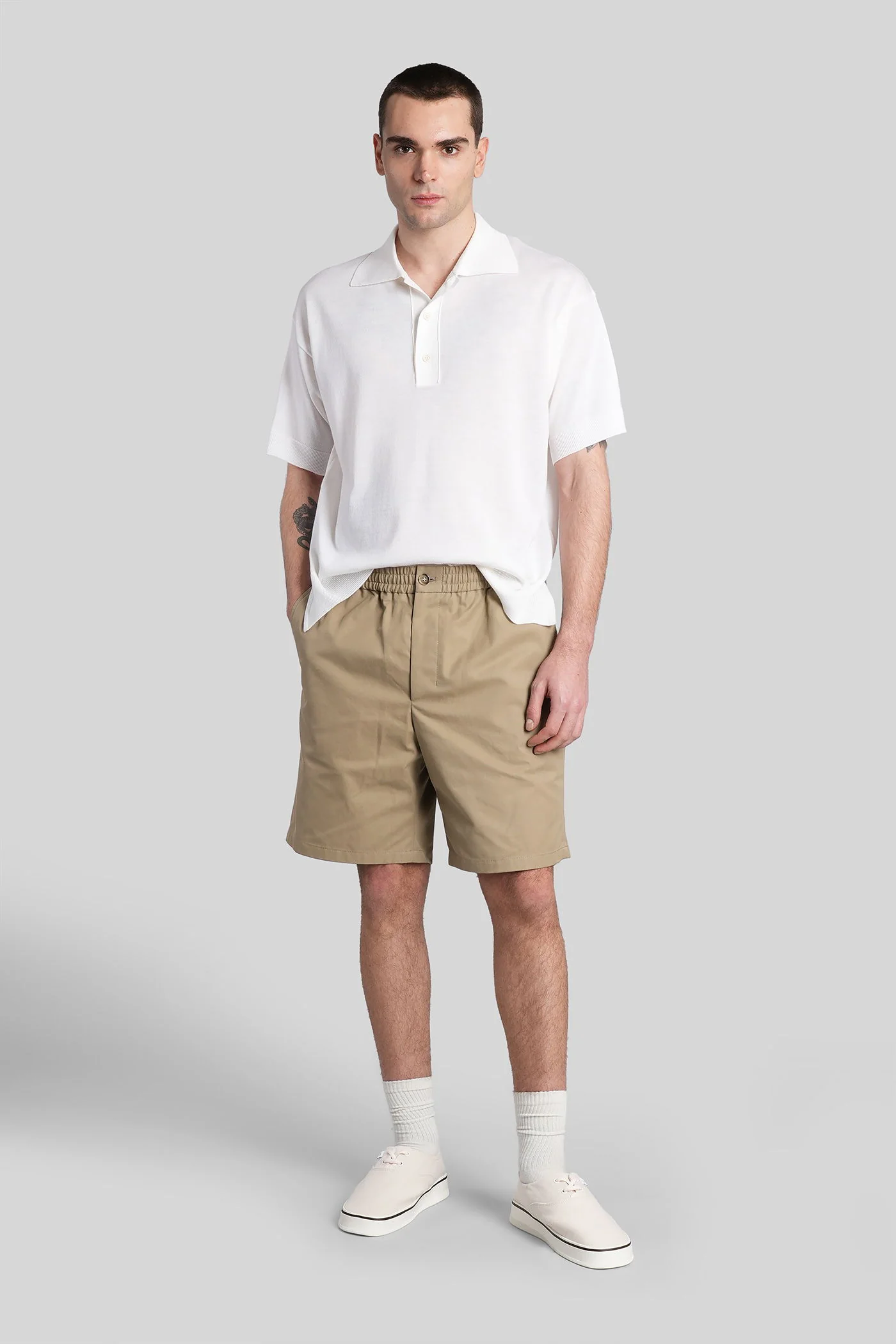 Polo in white wool - Image 2