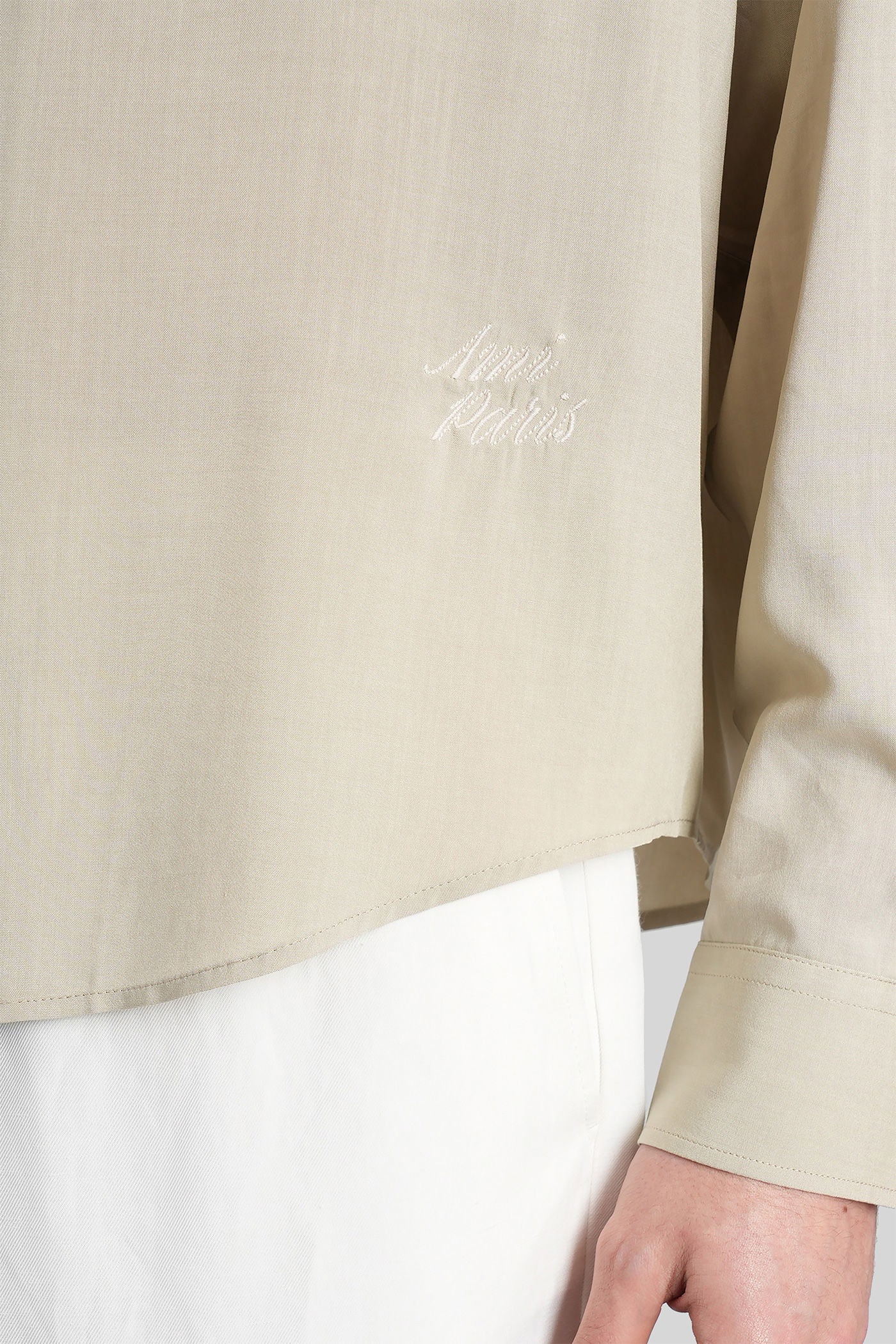 Shirt in beige viscose - Image 5