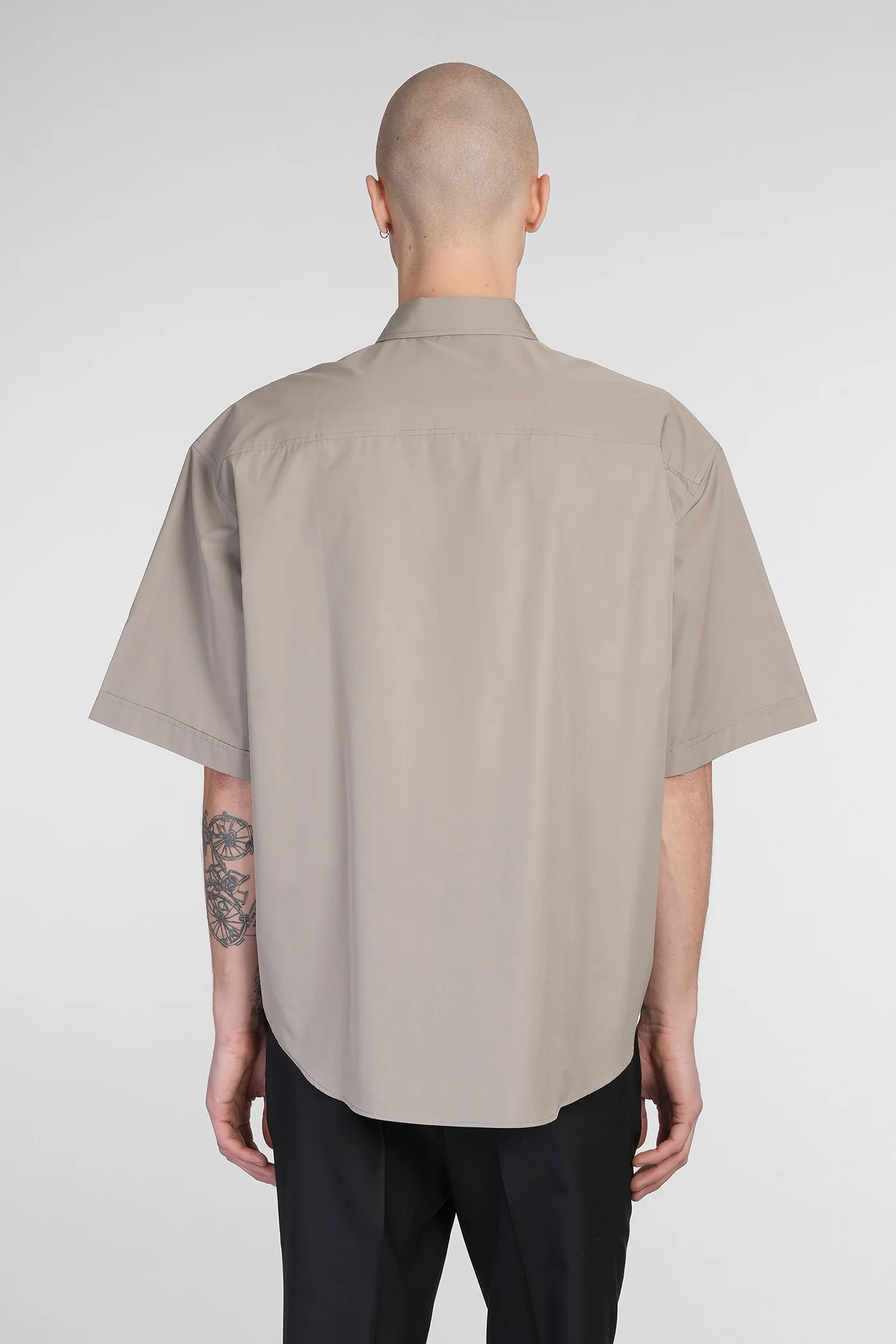 Shirt in grey cotton - Image 3