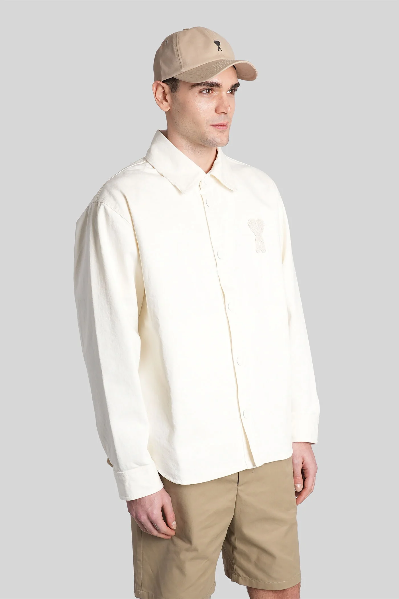Shirt in white cotton - Image 4