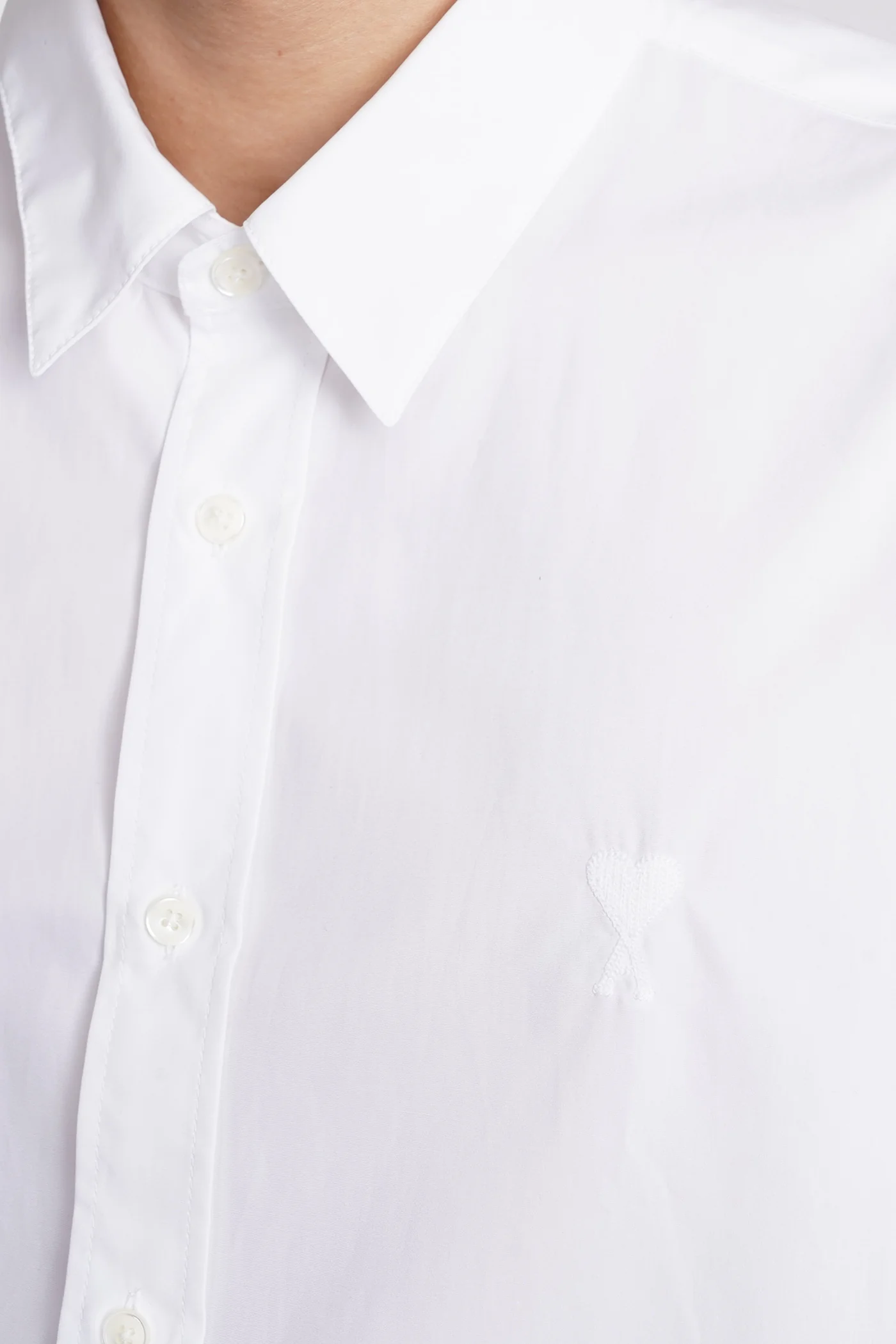 Shirt in white cotton - Image 5
