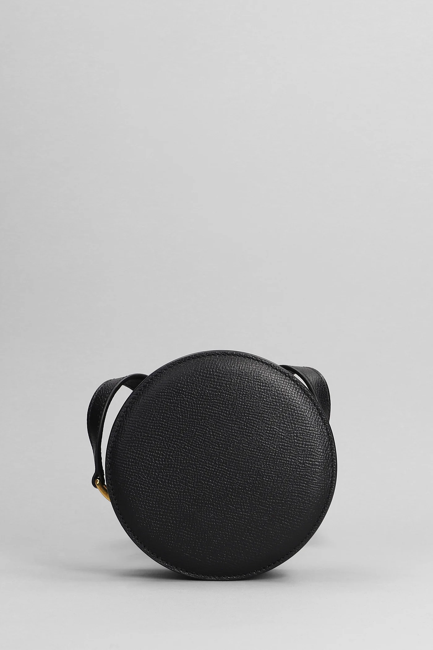 Shoulder bag in black leather - Image 3