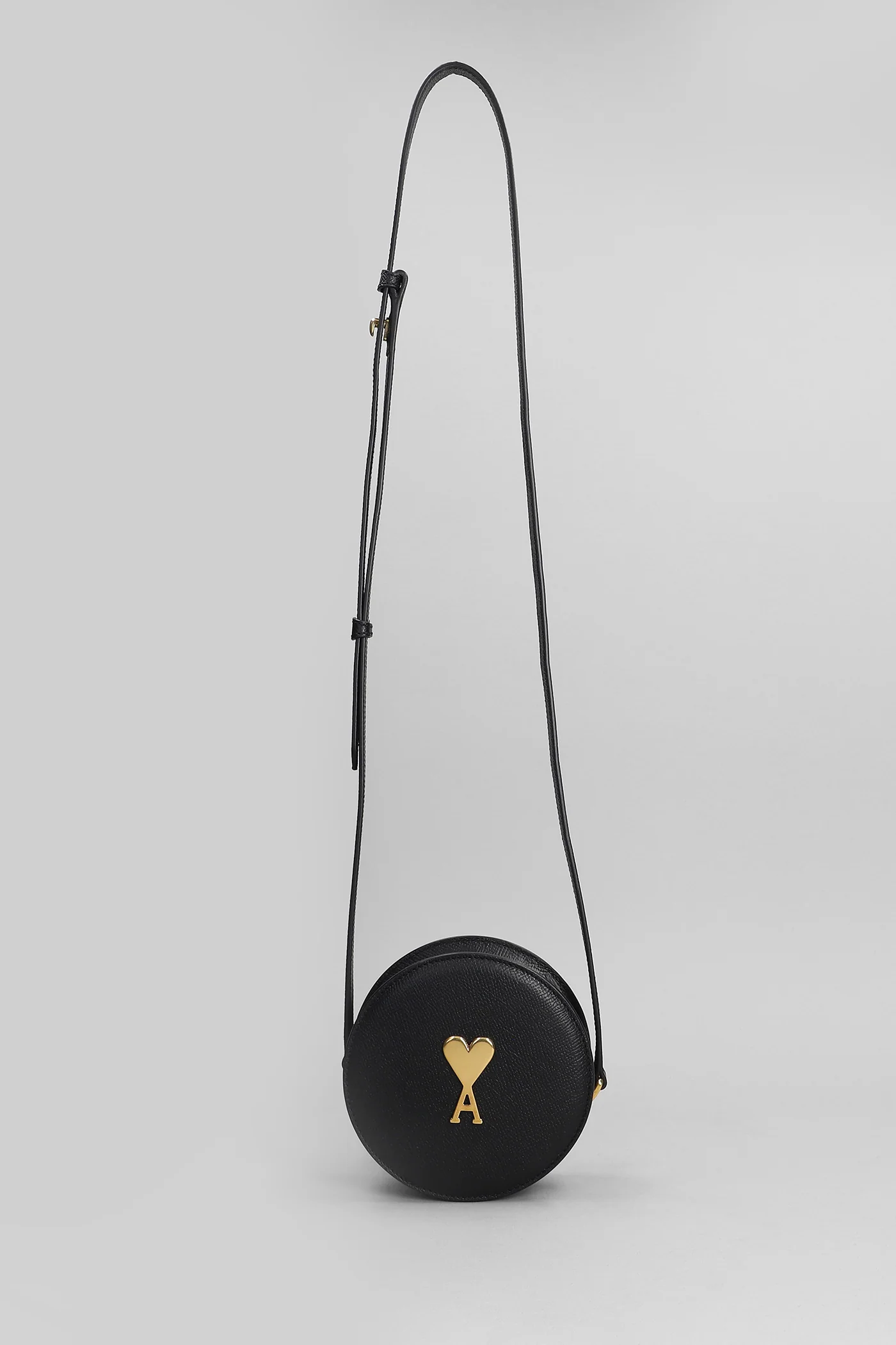 Shoulder bag in black leather - Image 4