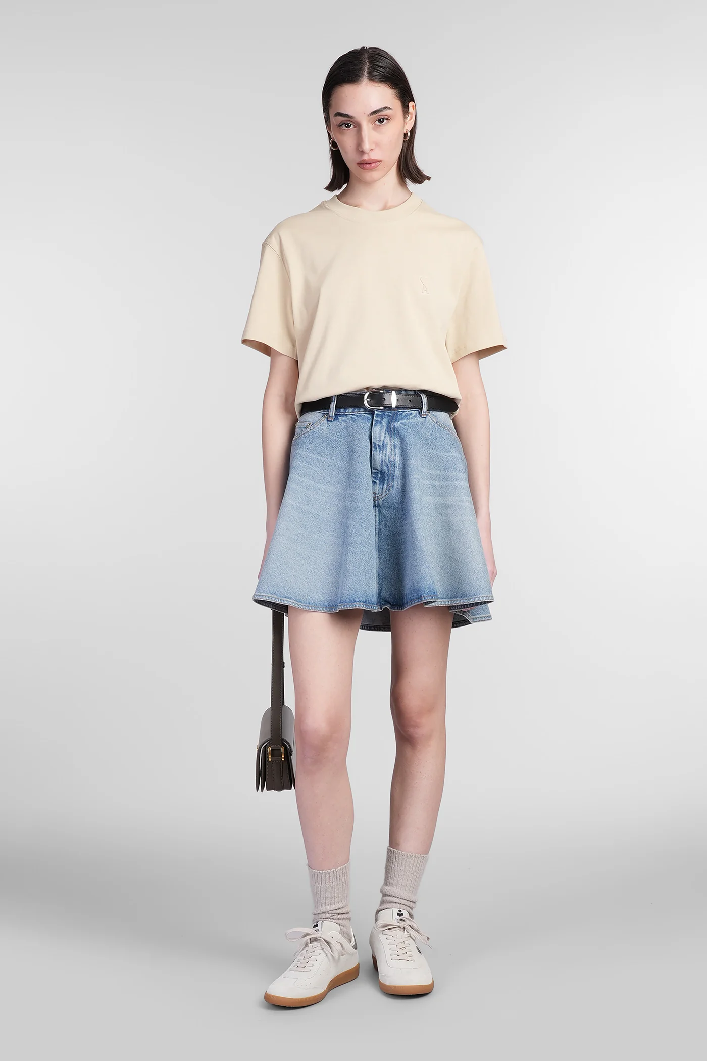 Skirt in blue cotton - Image 2