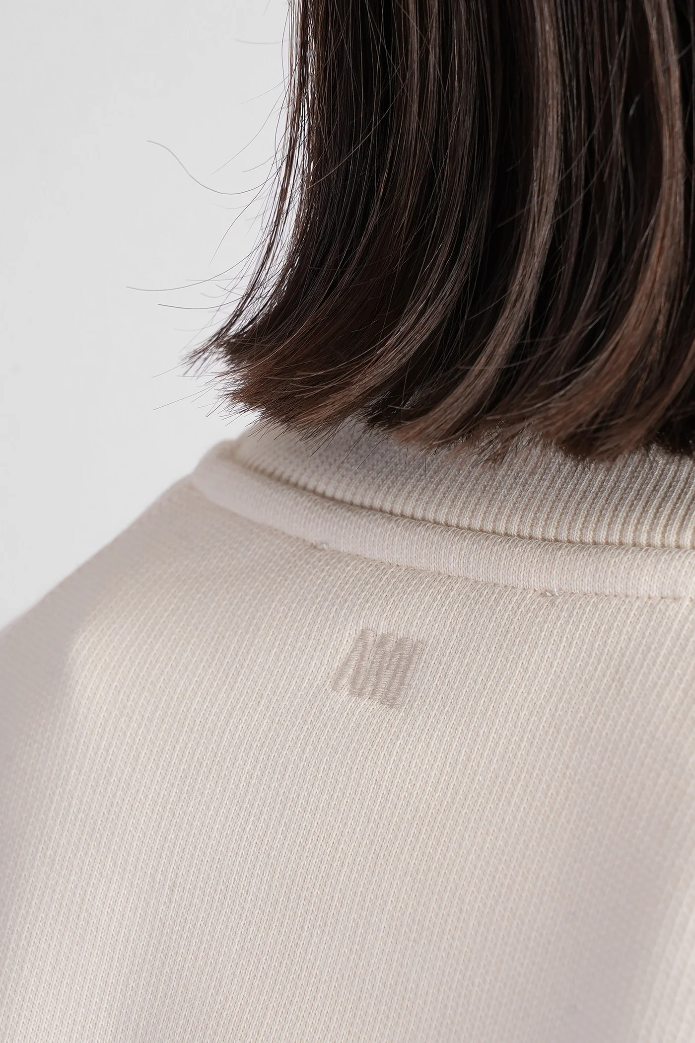 Sweatshirt in beige cotton - Image 5