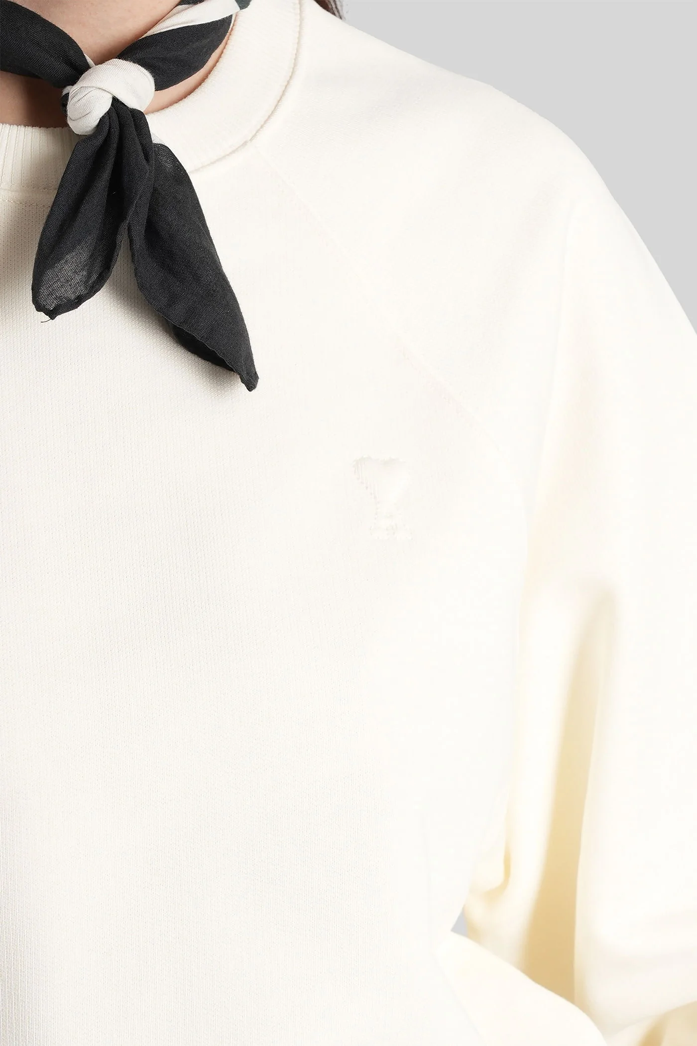Sweatshirt in beige cotton - Image 5