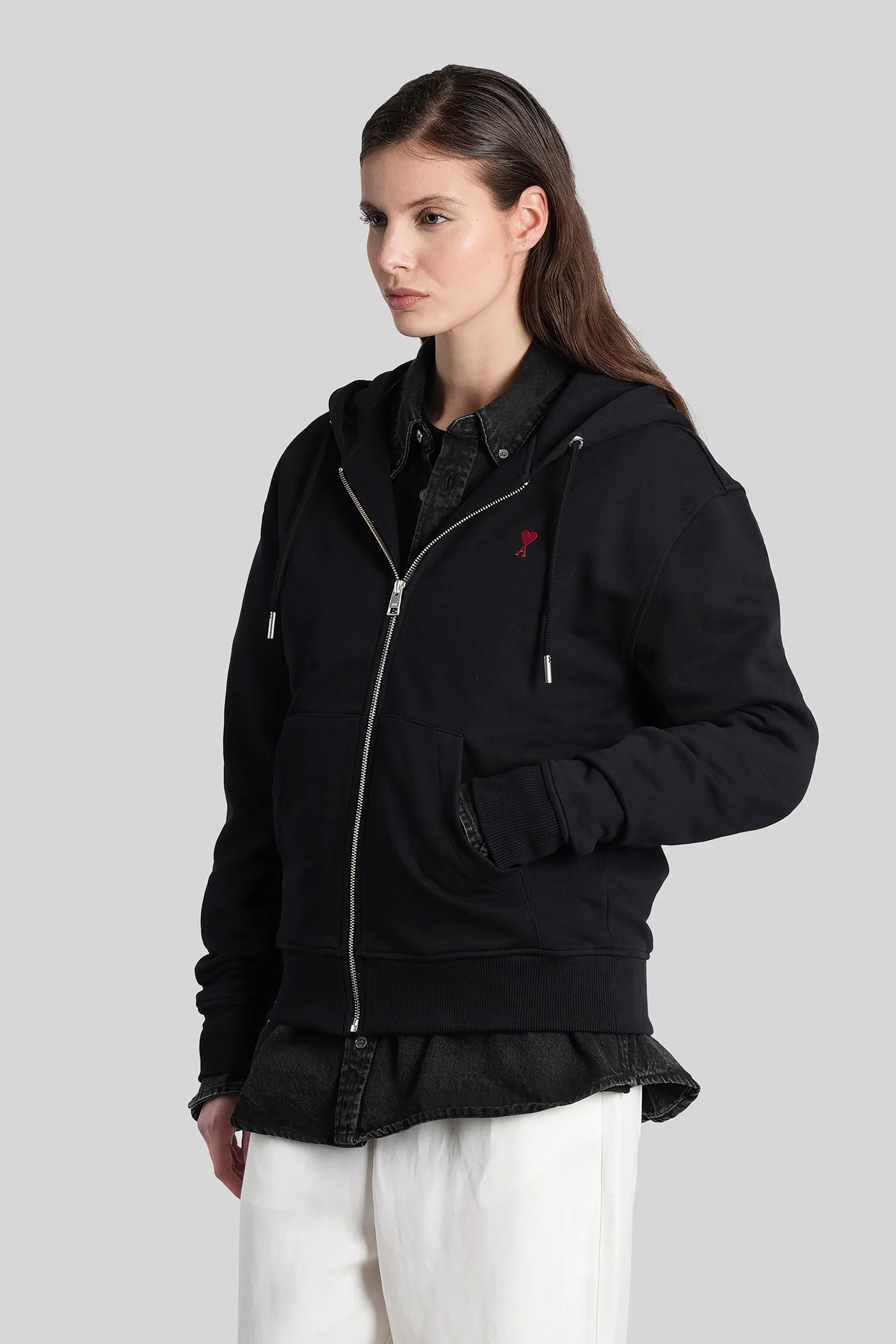 Sweatshirt in black cotton - Image 4