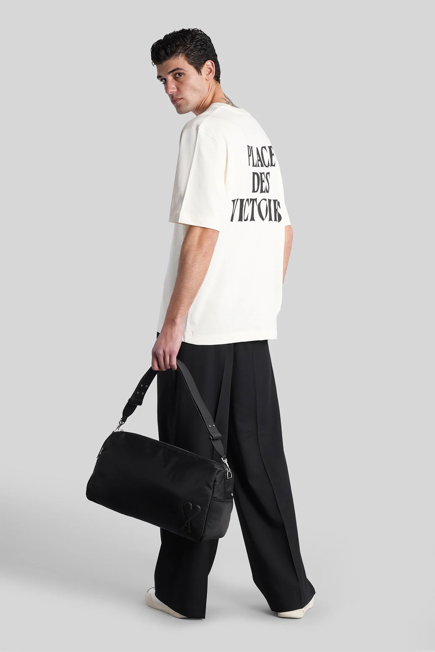T-Shirt in beige cotton - Image 2
