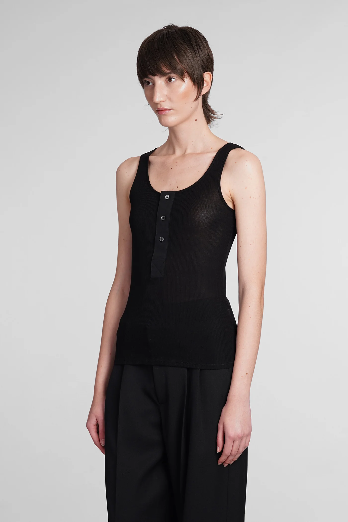 Topwear in black cotton - Image 4