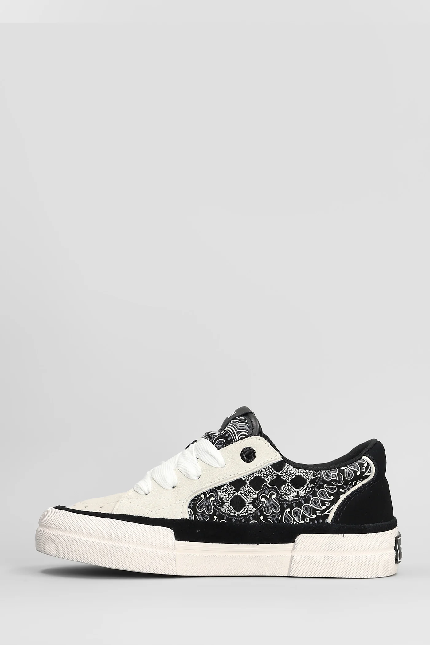 Bandana sunset skate Sneakers in black suede - Image 3