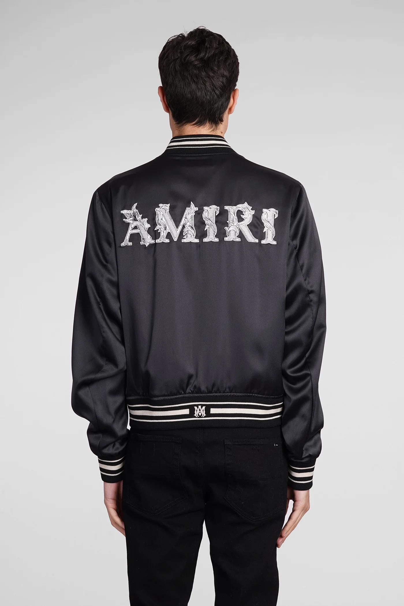 Bomber Jacket in black polyester - Image 3