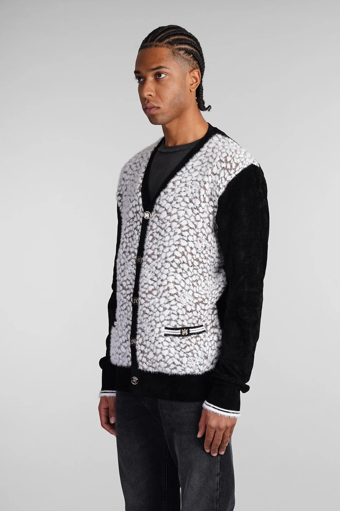 Cardigan in white polyamide - Image 4