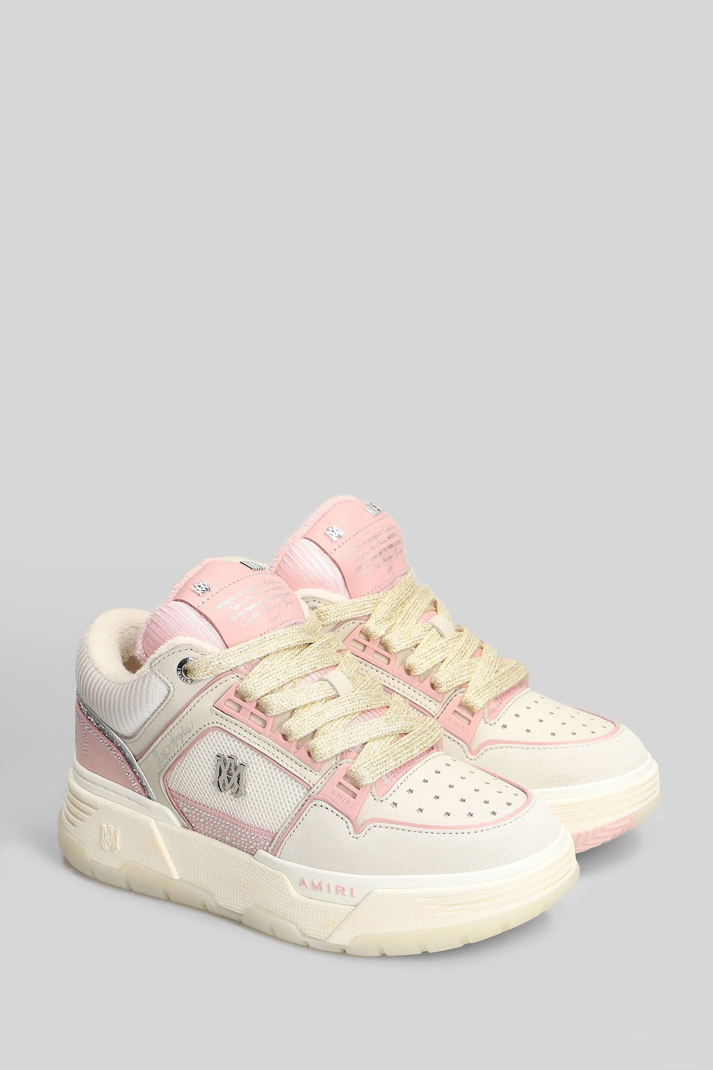 Crystal ma-1 Sneakers in beige leather - Image 2
