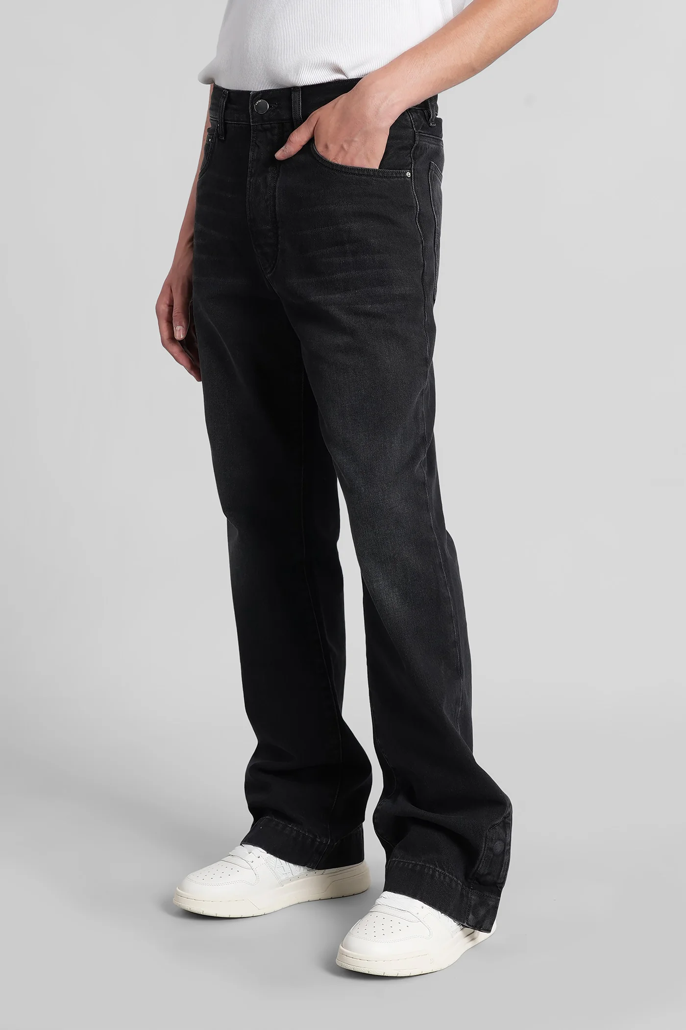 Jeans in black cotton - Image 4