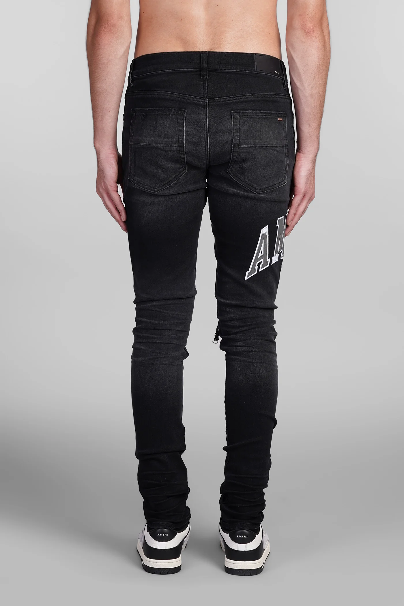 Jeans in black cotton - Image 3