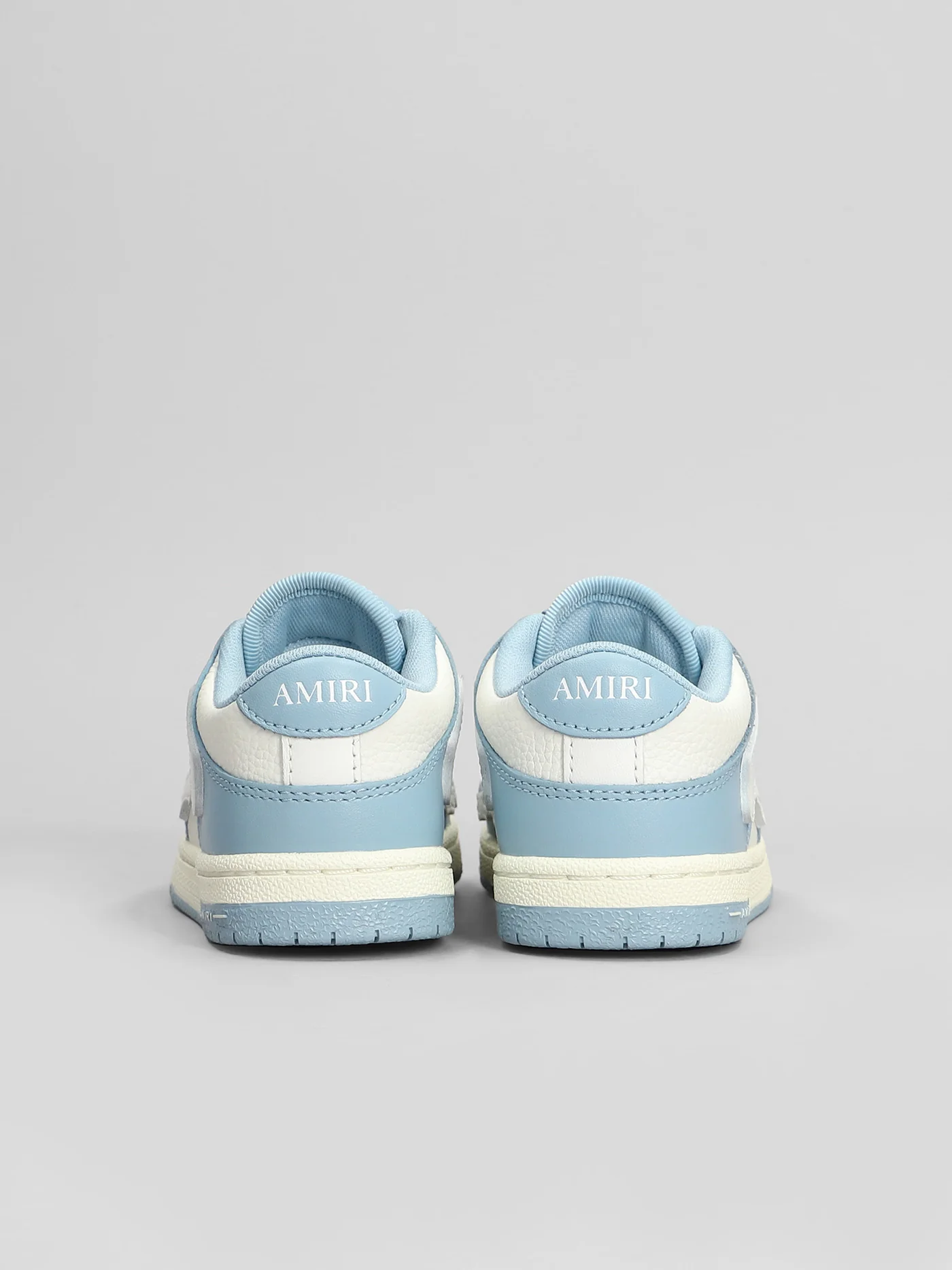 Skel top low Sneakers in cyan leather - Image 4