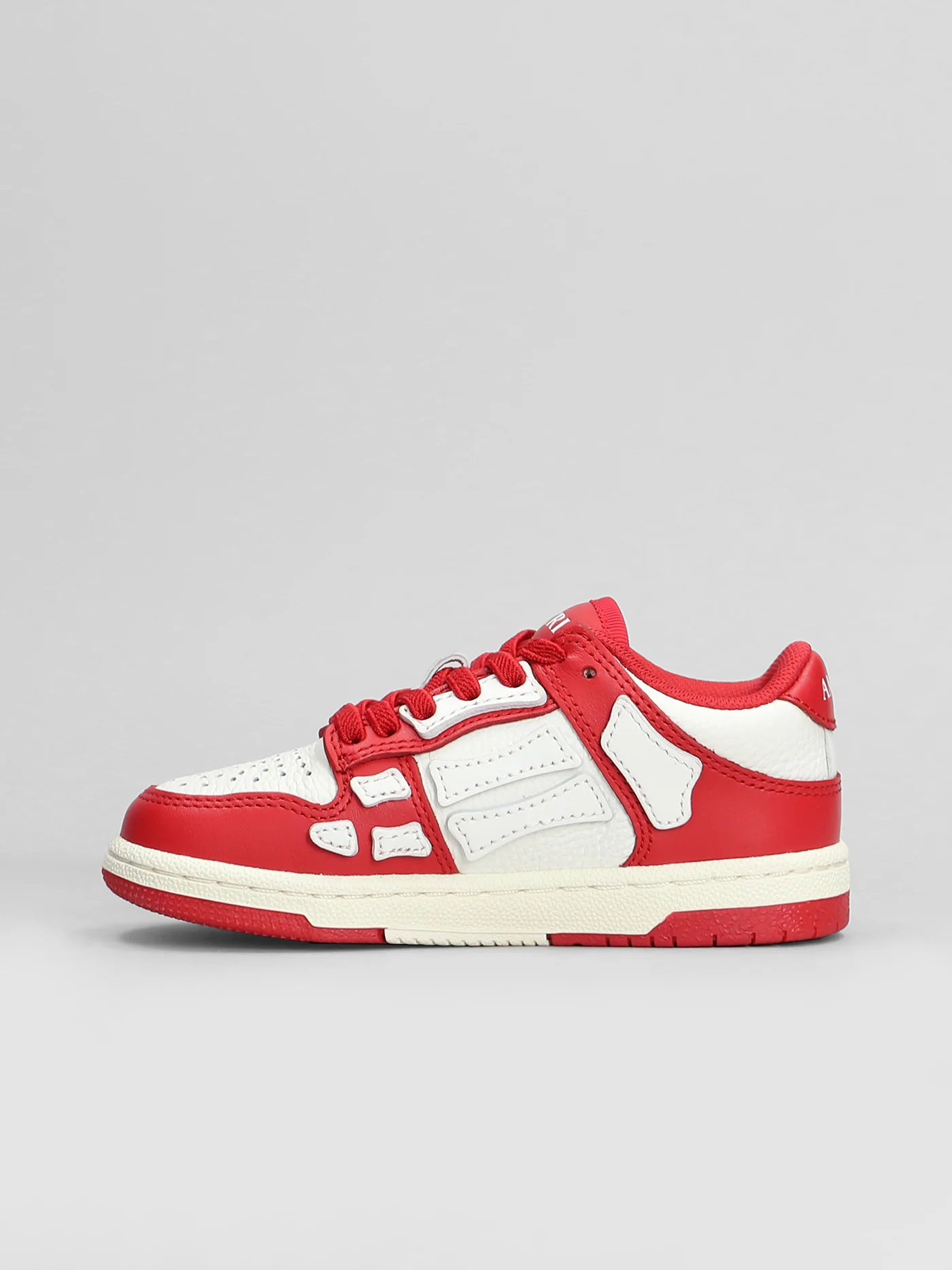 Skel top low Sneakers in red leather - Image 3