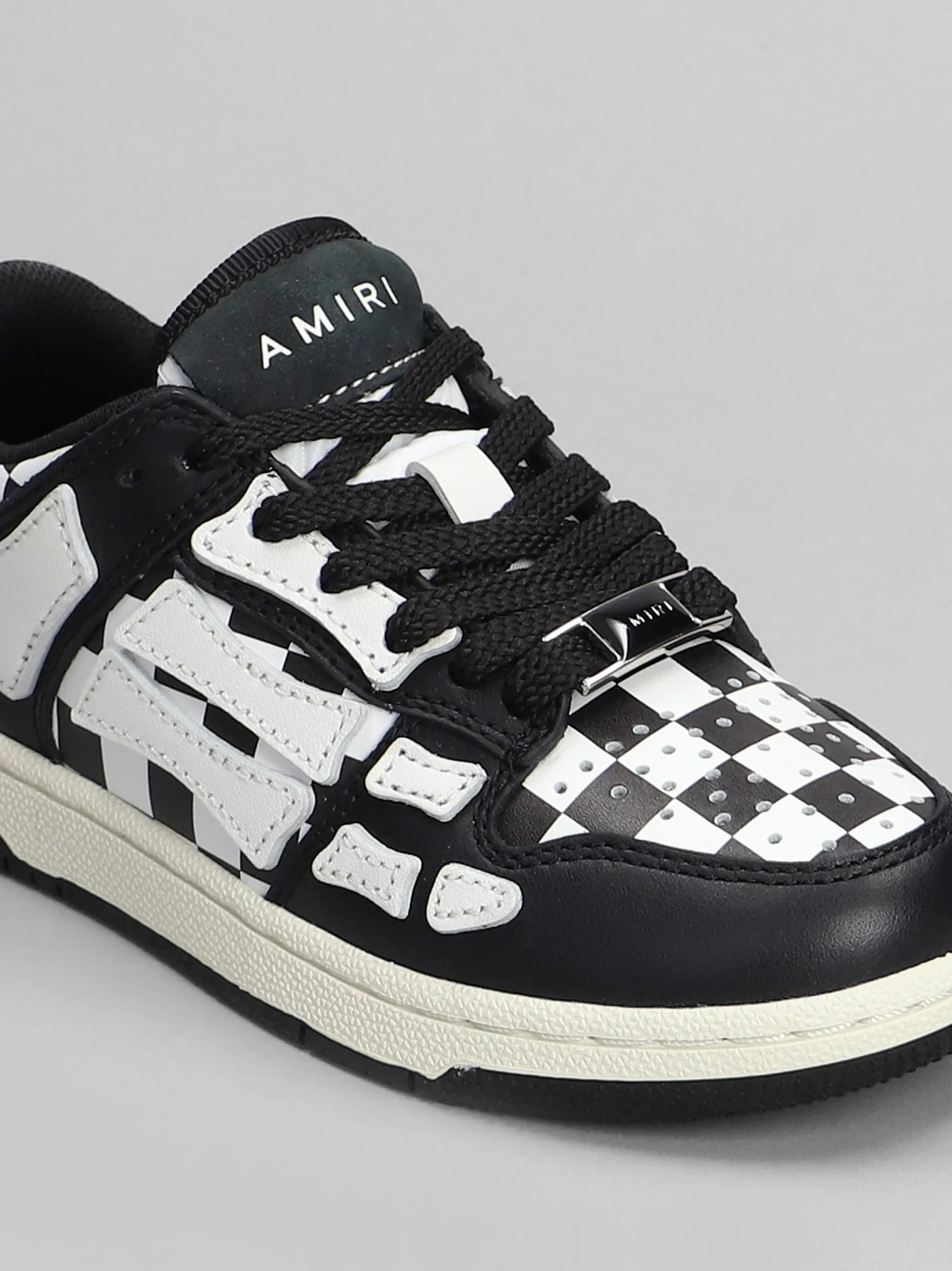 Skeltop low Sneakers in black leather - Image 5