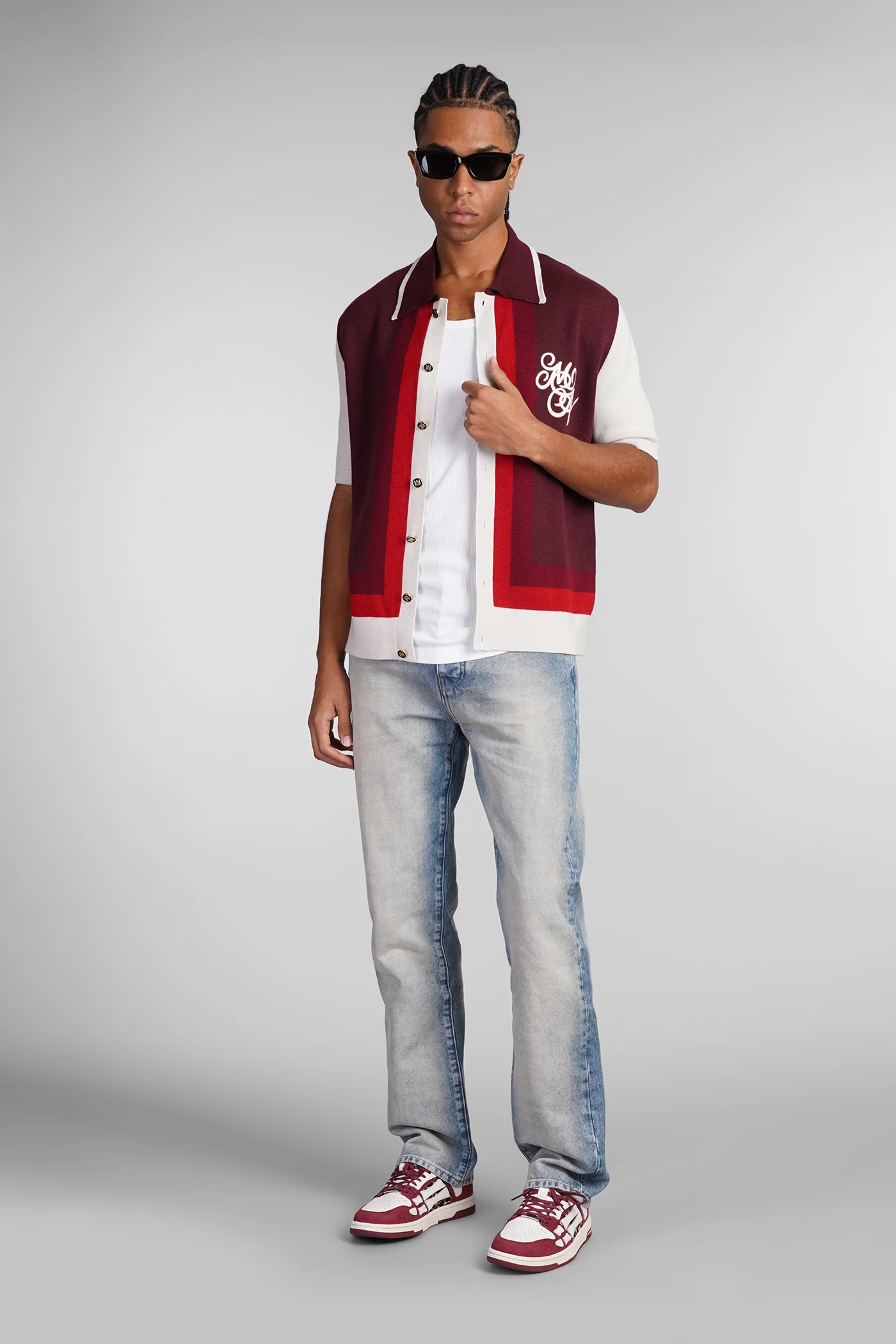 Knitwear in bordeaux wool - Image 2