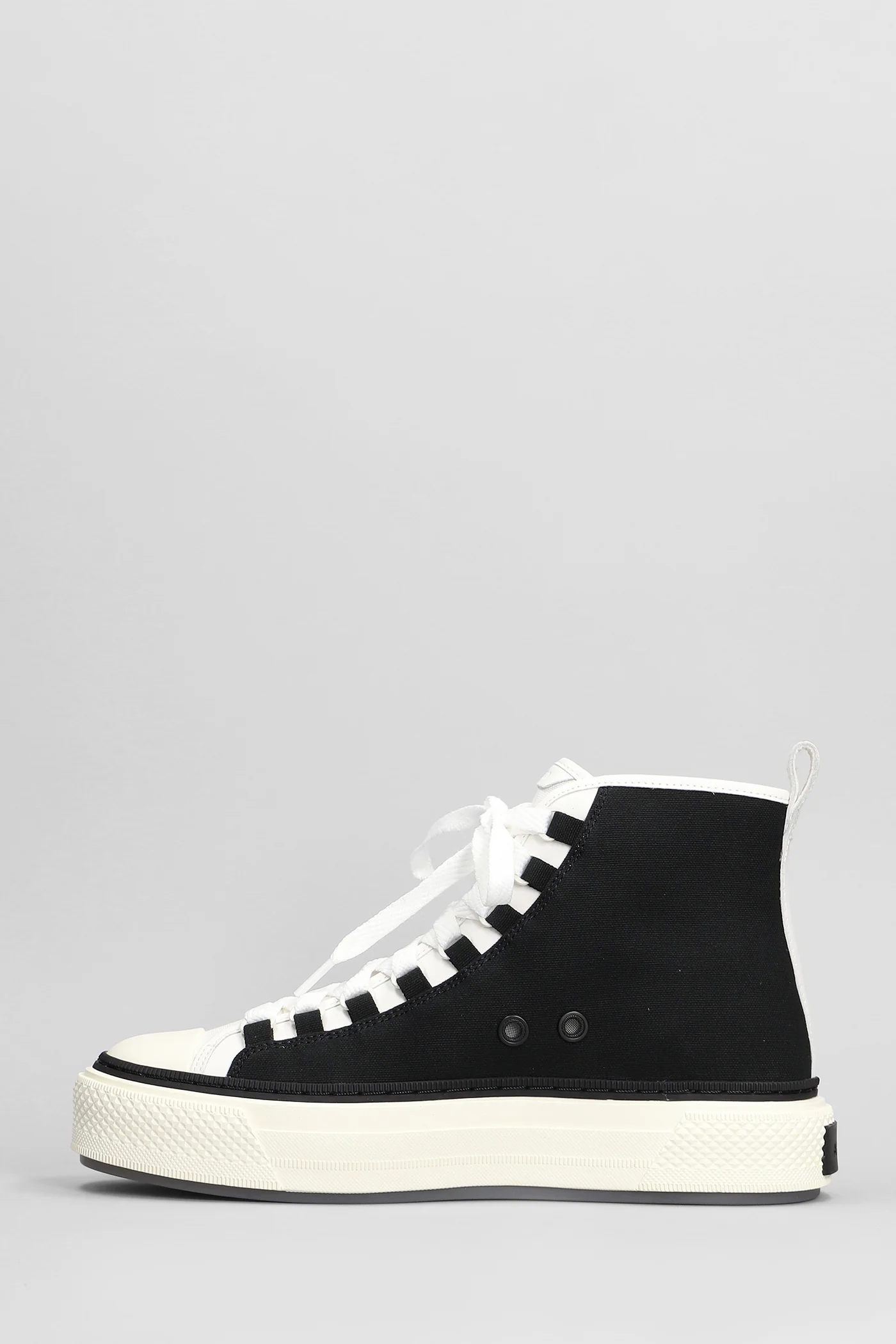 Ma court hi Sneakers in black canvas - Image 3