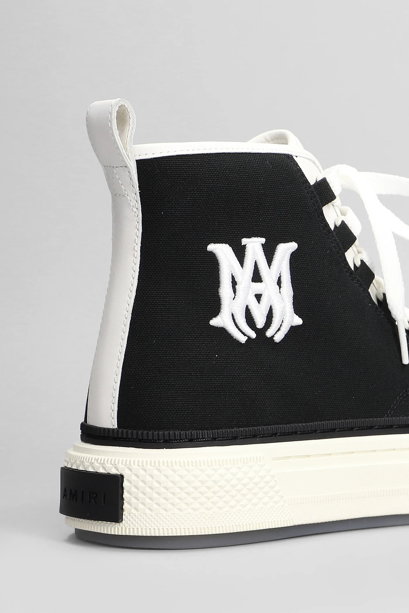 Ma court hi Sneakers in black canvas - Image 5