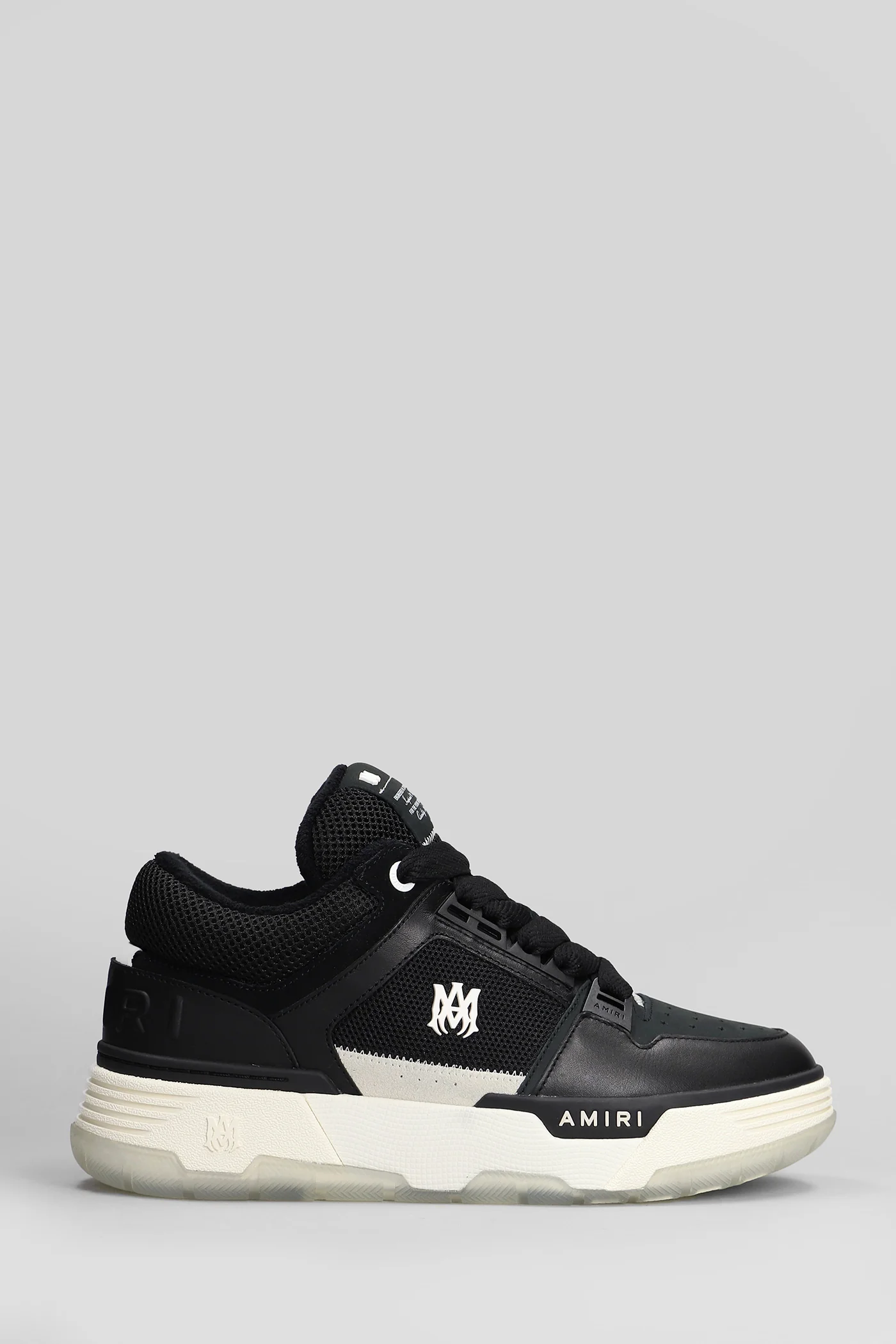 Ma1 Sneakers in black leather and fabric