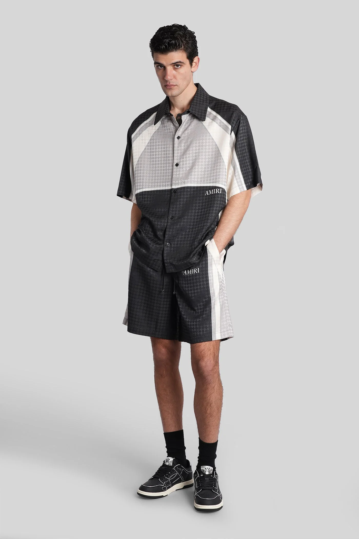 Shirt in black viscose - Image 2