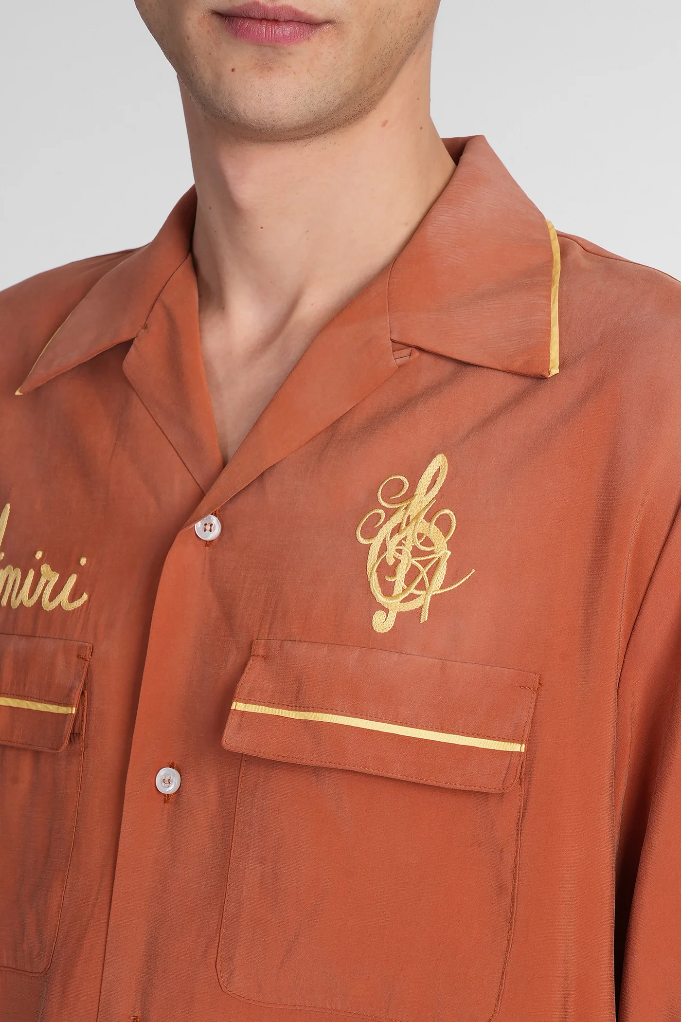 Shirt in brown polyamide polyester - Image 5