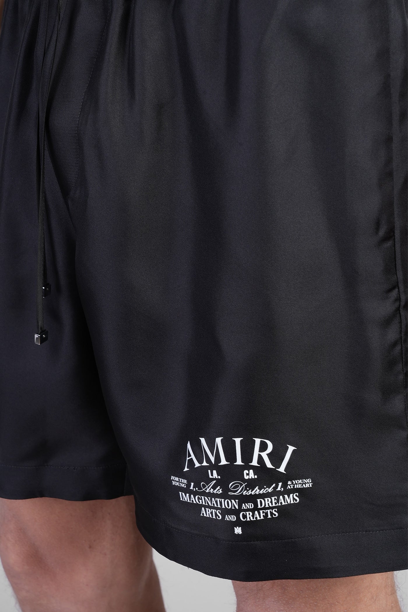 Shorts in black silk - Image 5