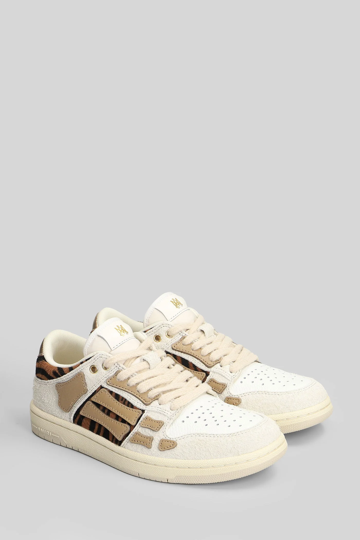 Skel top low Sneakers in white leather - Image 12