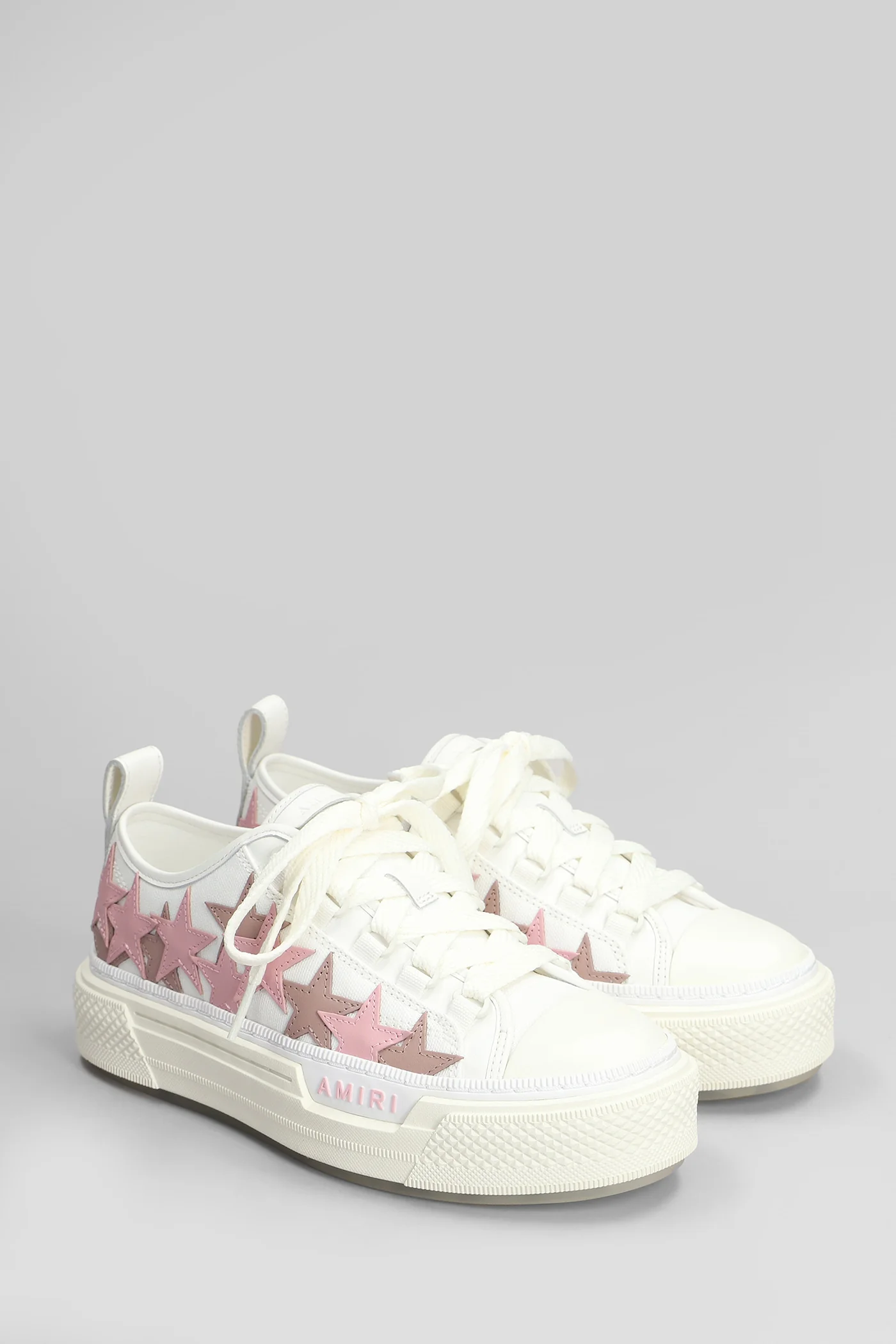 Stars court low Sneakers in white cotton - Image 2
