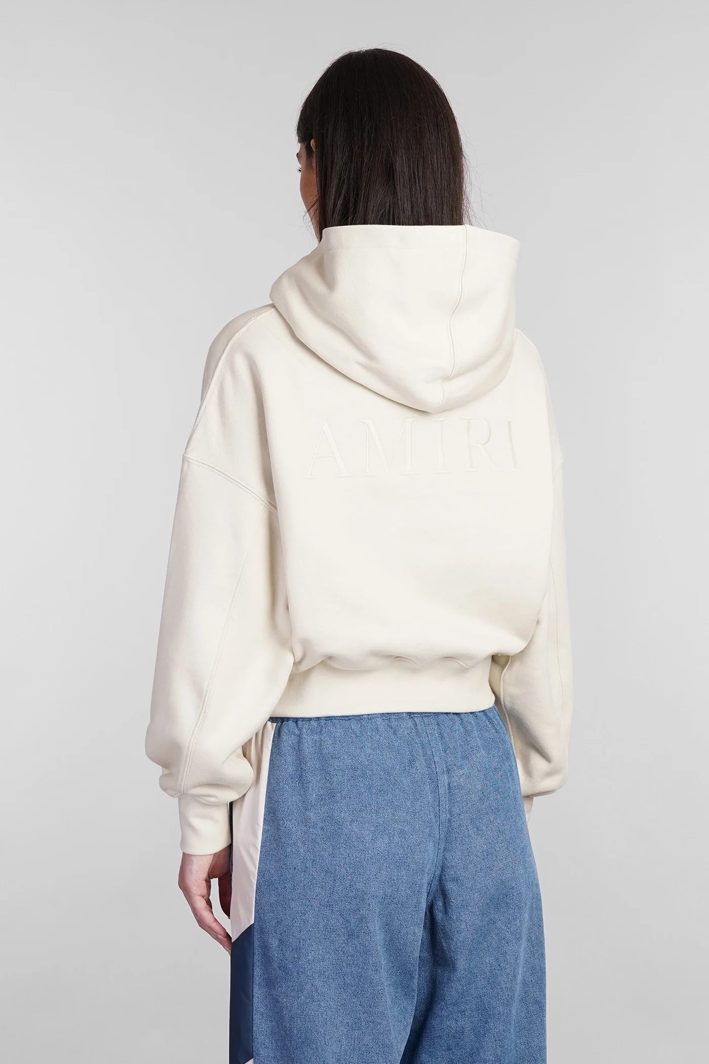Sweatshirt in beige cotton - Image 3