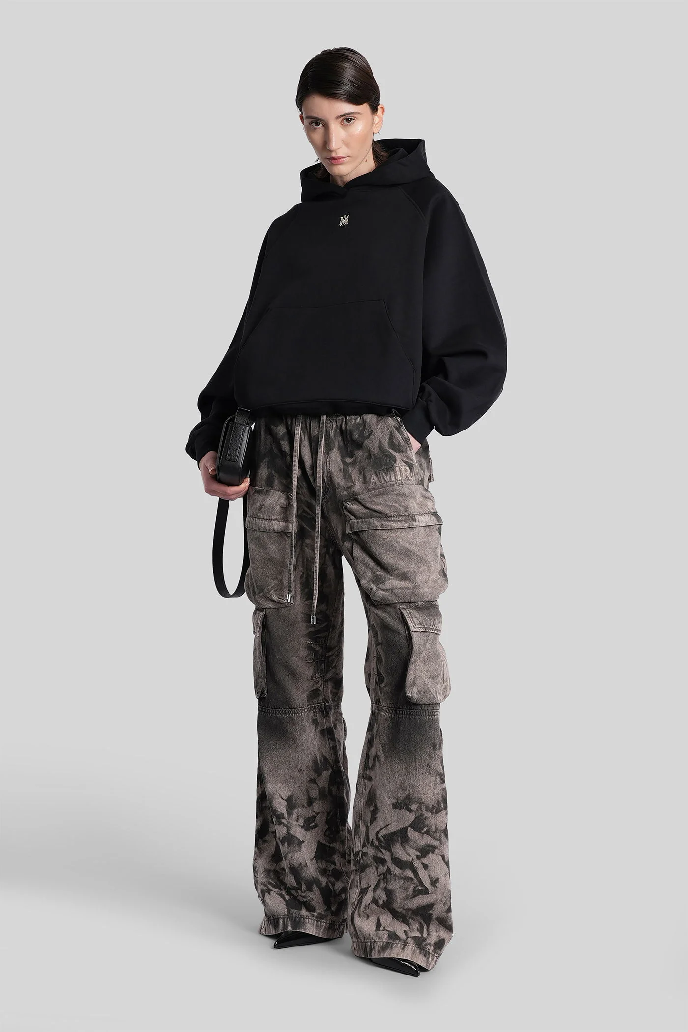 Sweatshirt in black cotton - Image 2