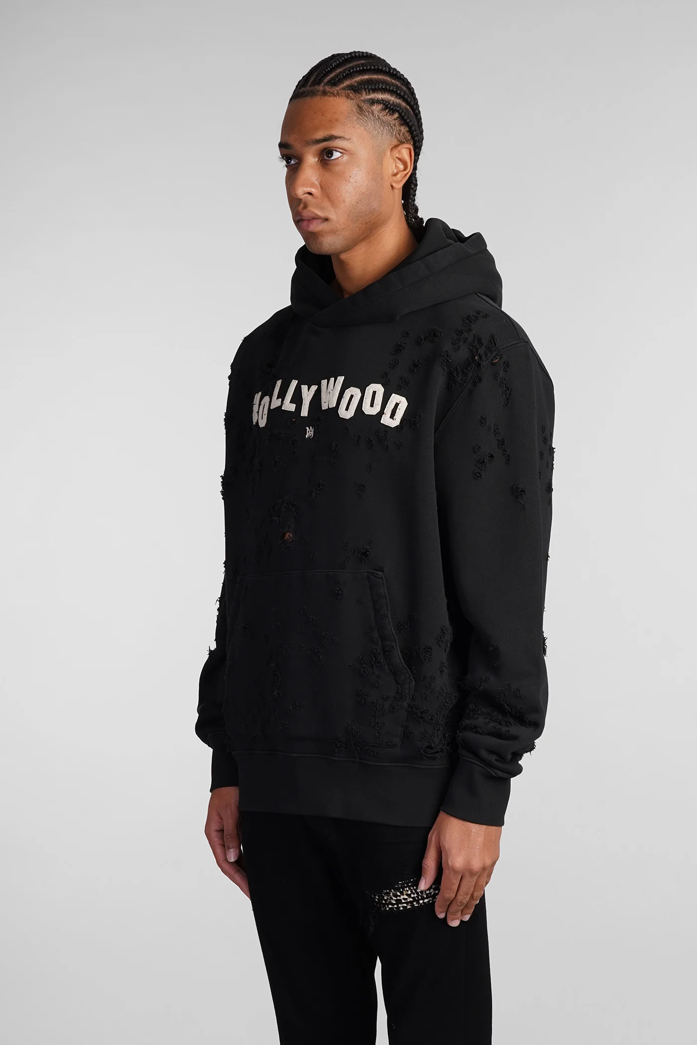 Sweatshirt in black cotton - Image 4
