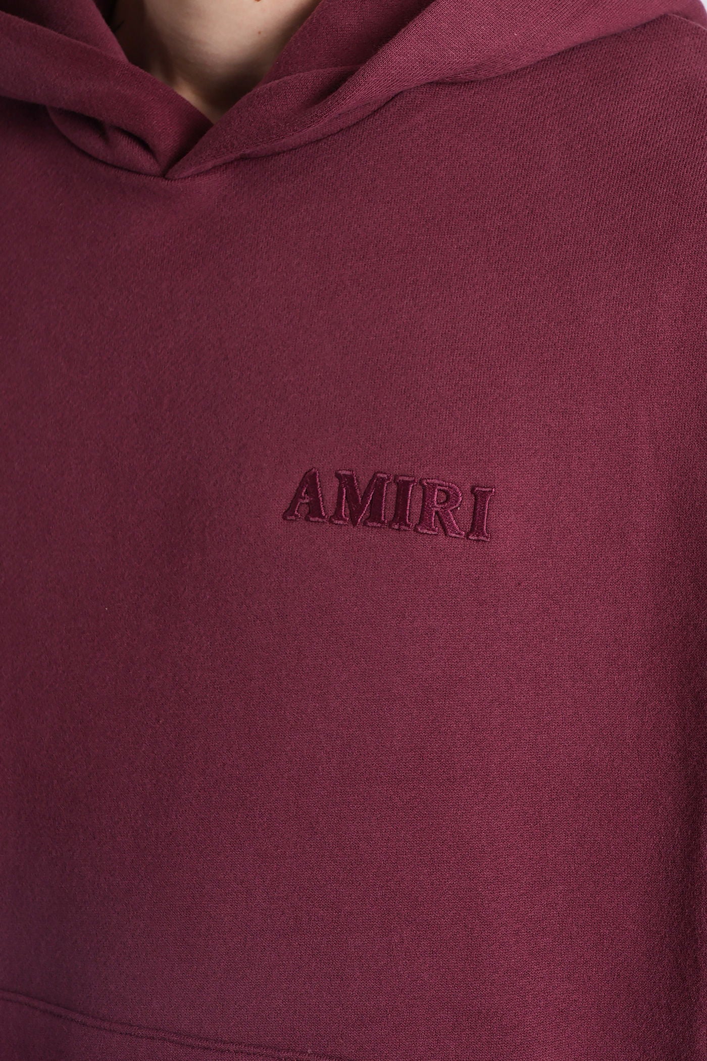 Sweatshirt in bordeaux cotton - Image 5