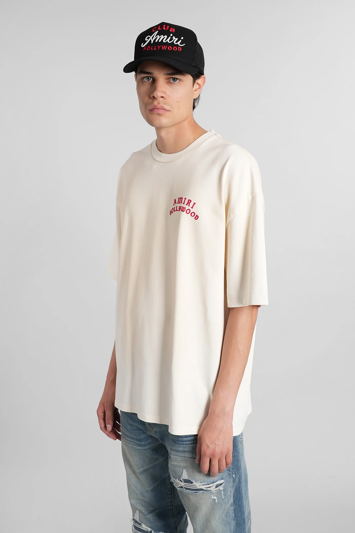 T-Shirt in beige cotton - Image 4