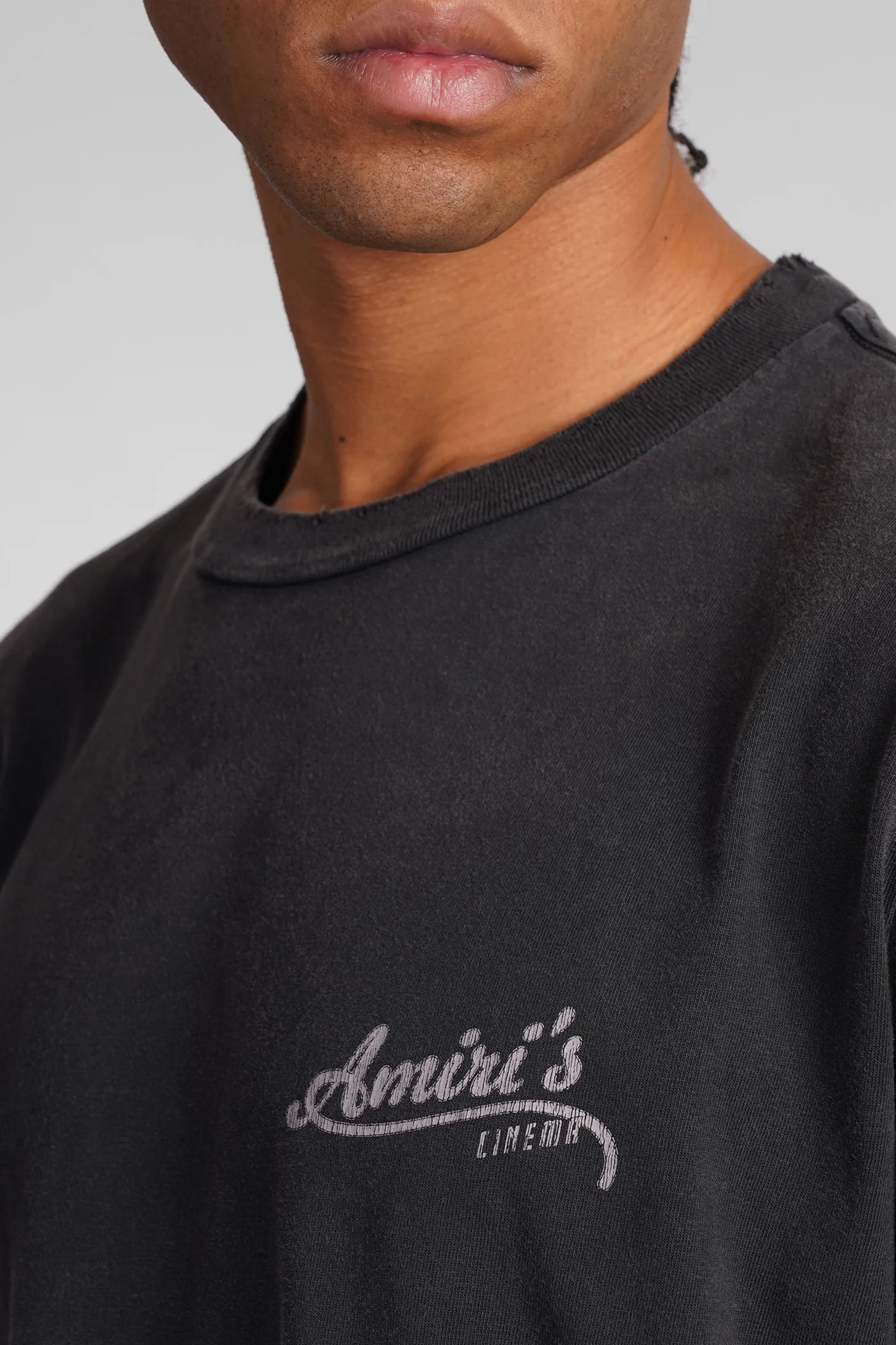 T-Shirt in black cotton - Image 5